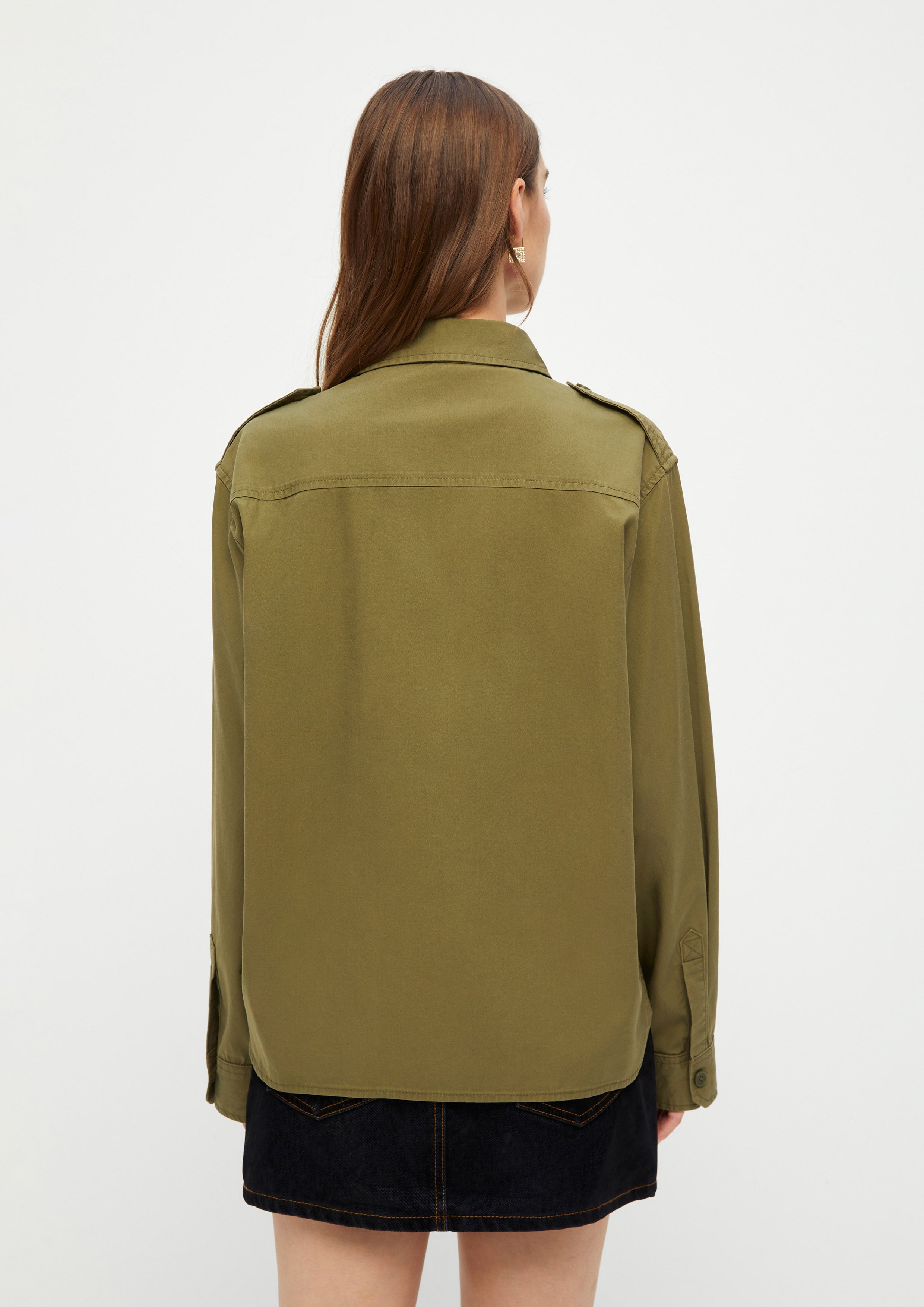 Patch Long Sleeve Shirt The Eyes of Jungle