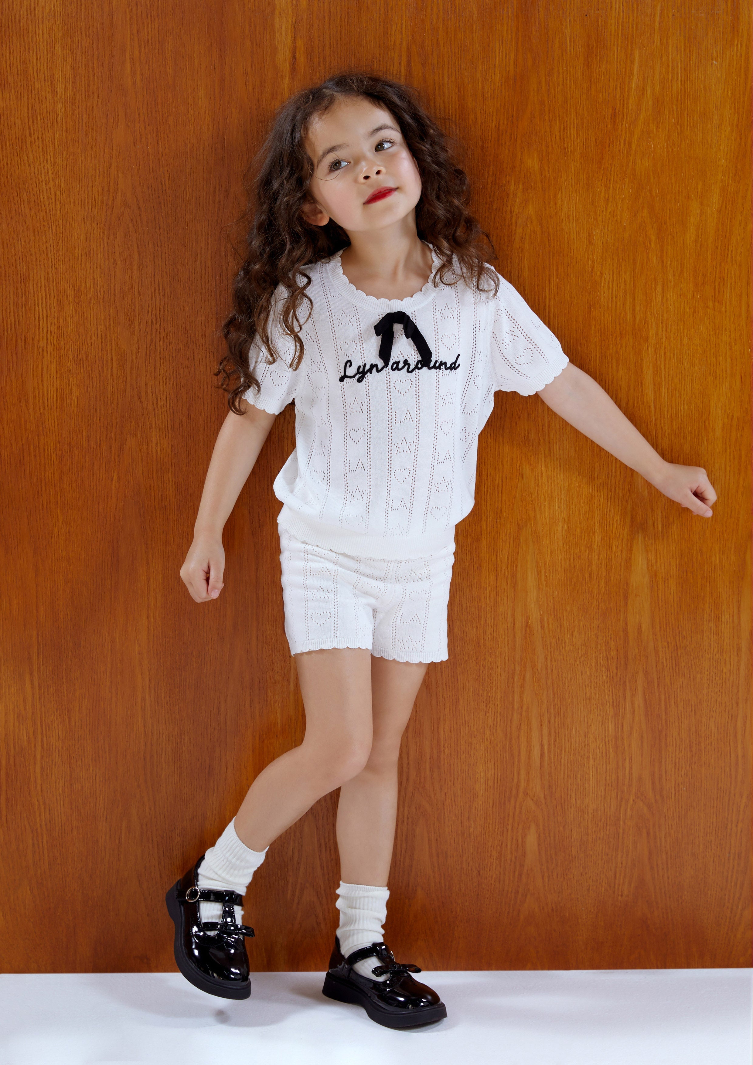 Knitted Scallop Trim Shorts For Girl Don't Call It Cute
