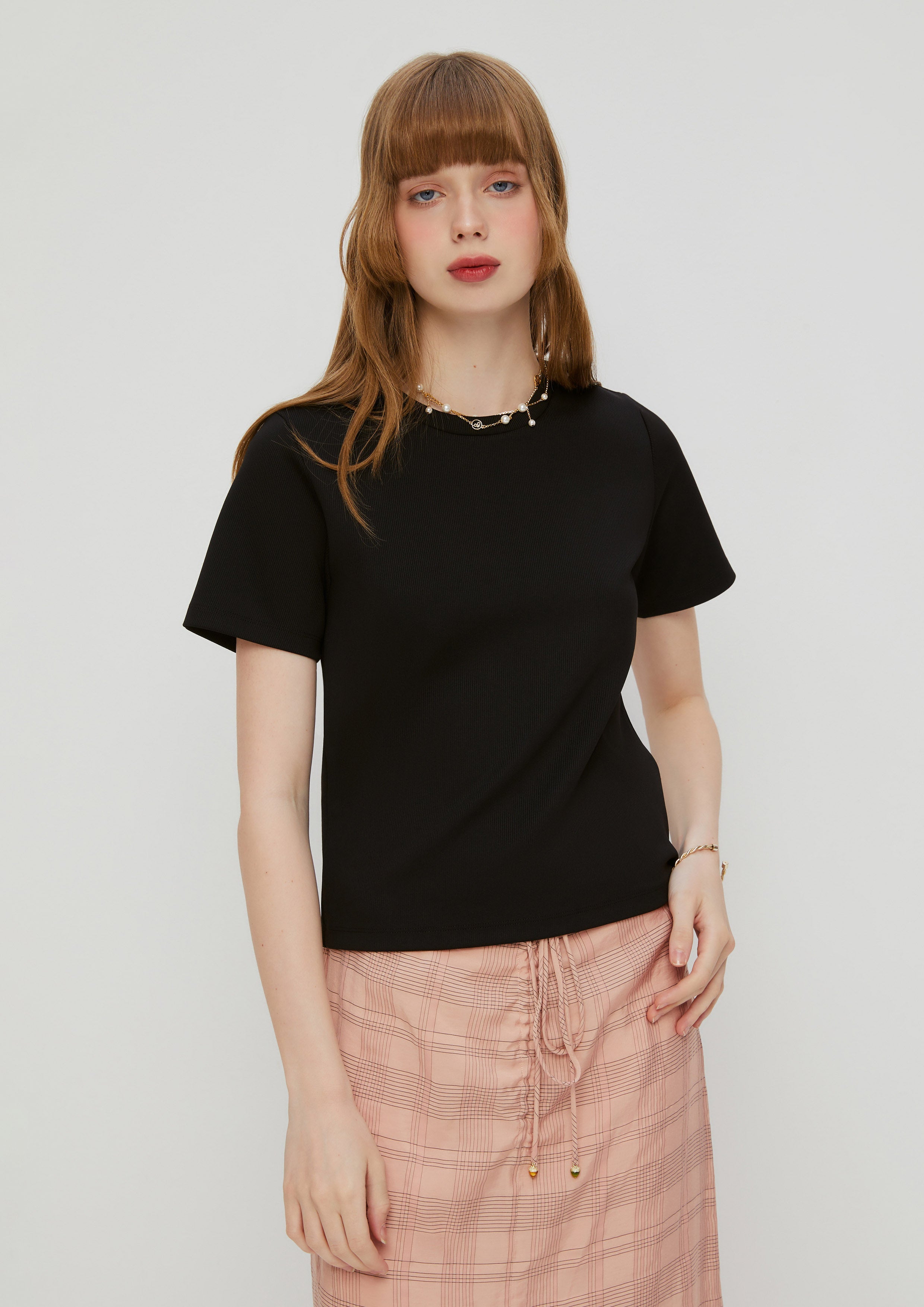 เสื้อแขนสั้นแต่งคัตเอาท์ด้านหลัง คอลเลกชัน Woodland Wonderlust