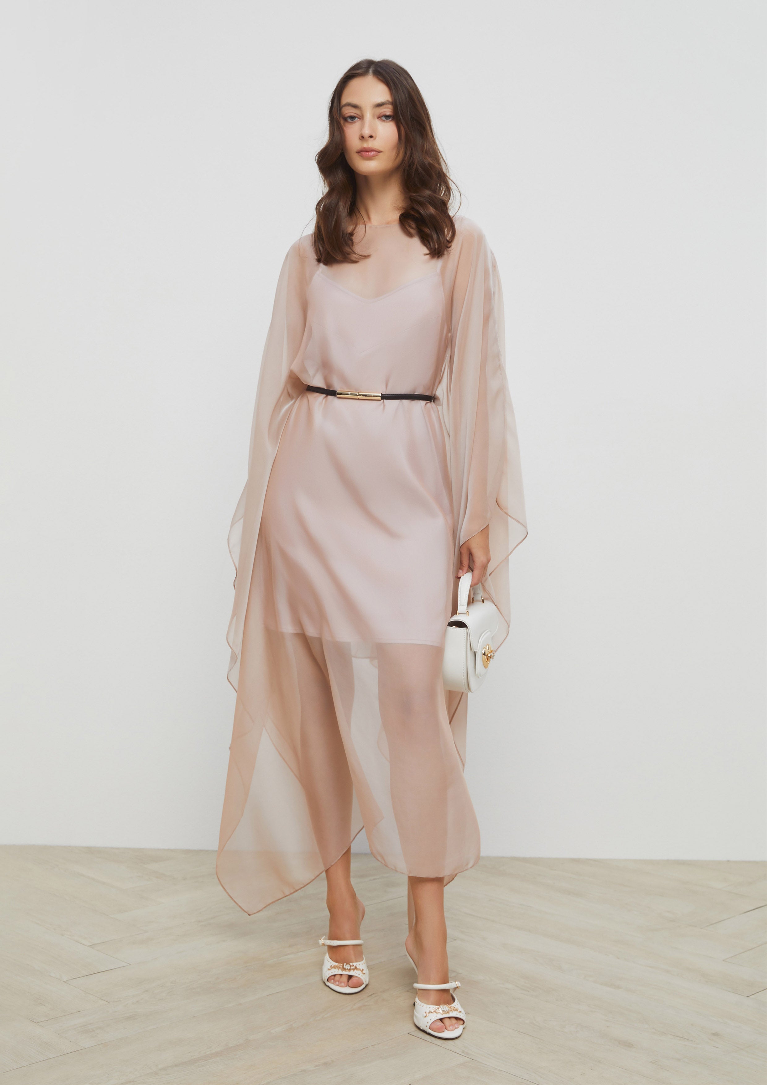Sheer Dress With Lining Gladiator