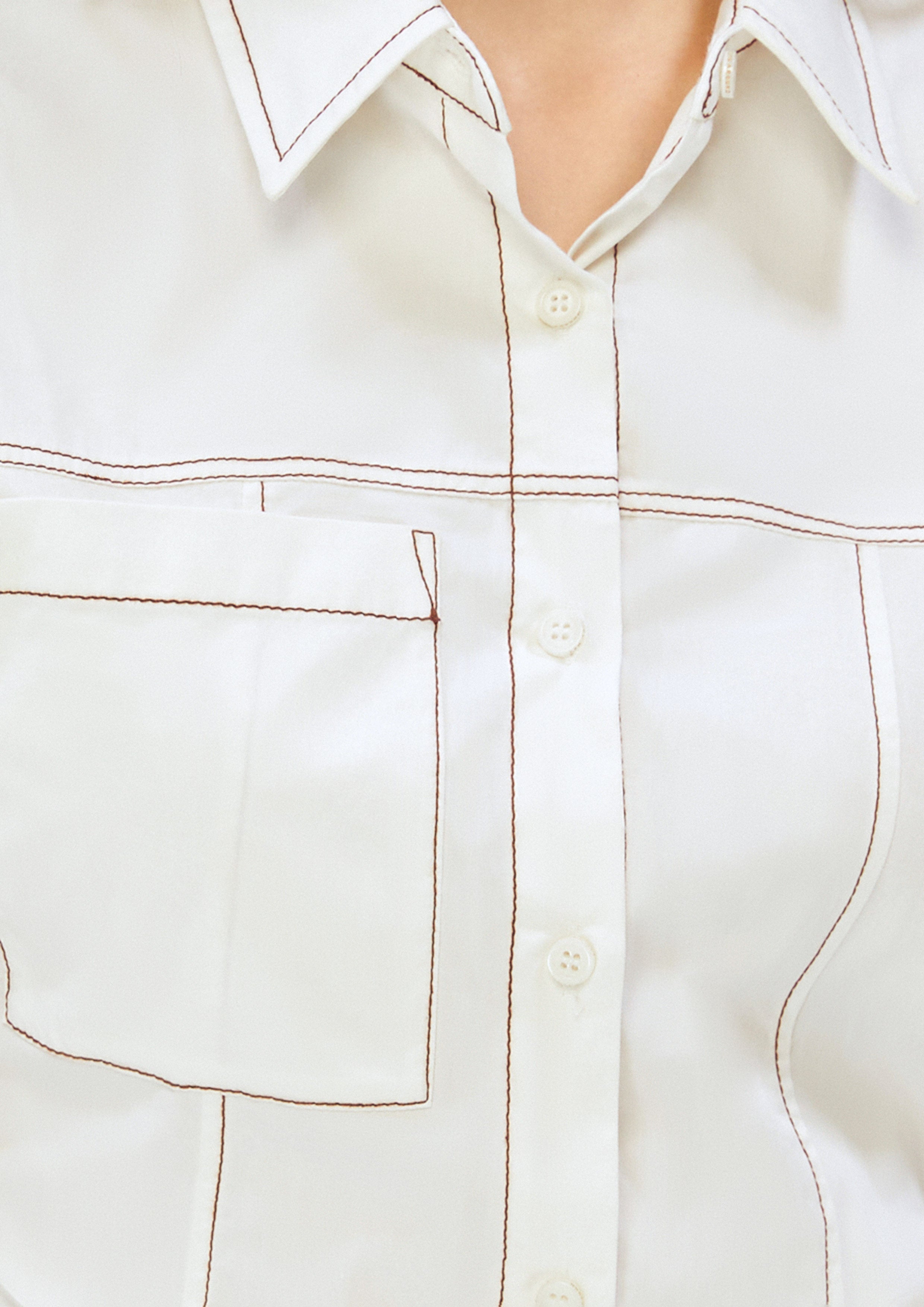 Stitching Short Sleeve Shirtdress Africa's Finest