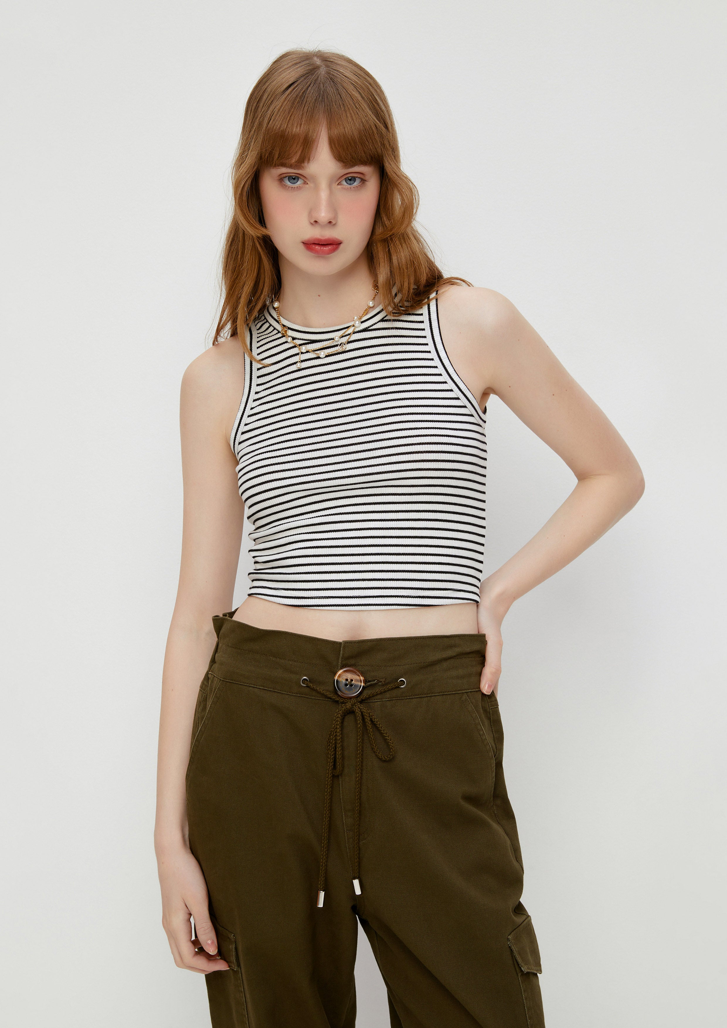 Stripe Crop Top Comfy Spots