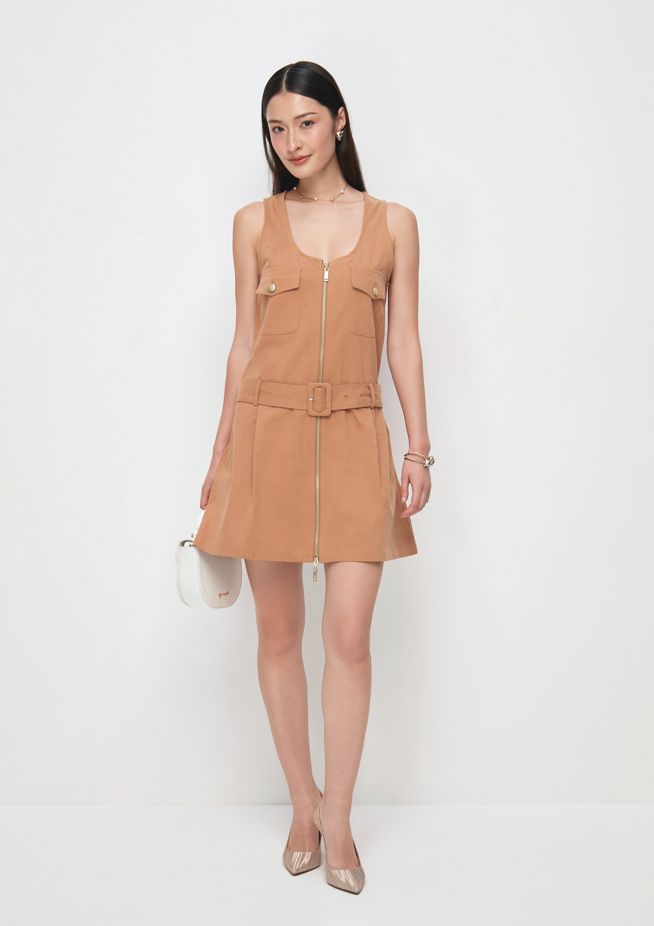Zip Up Mini Dress Don't Call It Cute