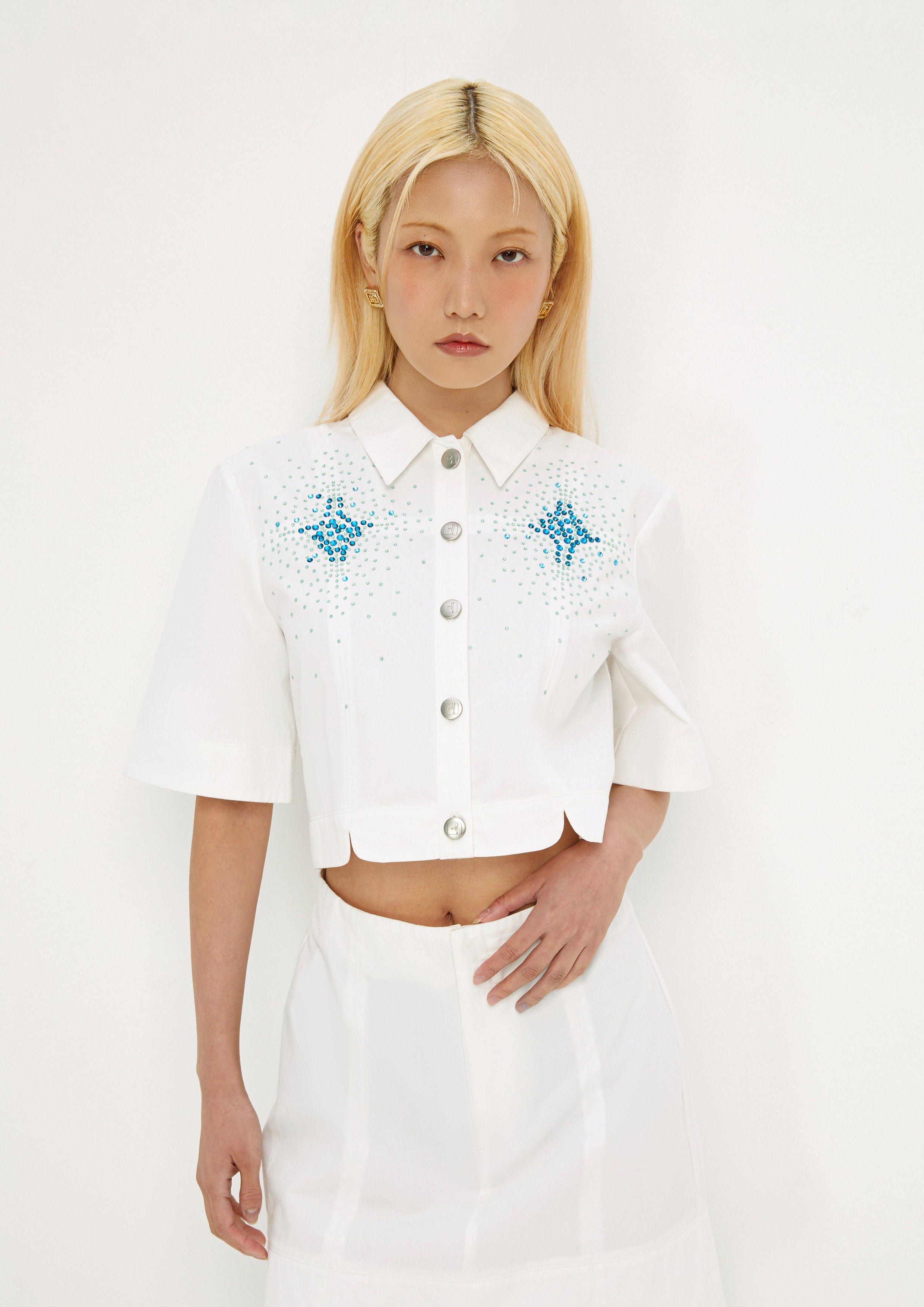 Crystal Embellished Dress Mist Through The Pine