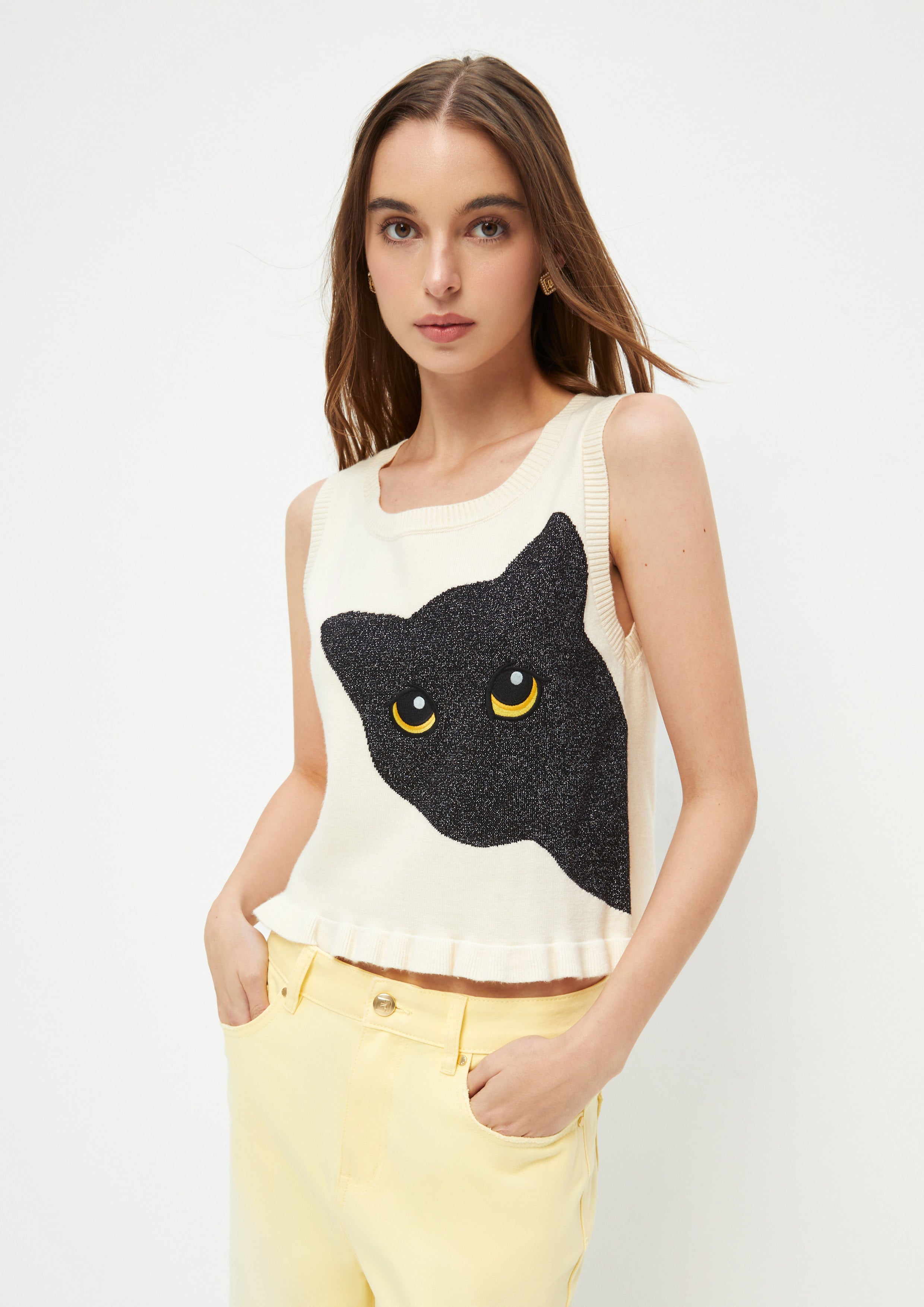 Kitty Knited Top The Eyes of Jungle