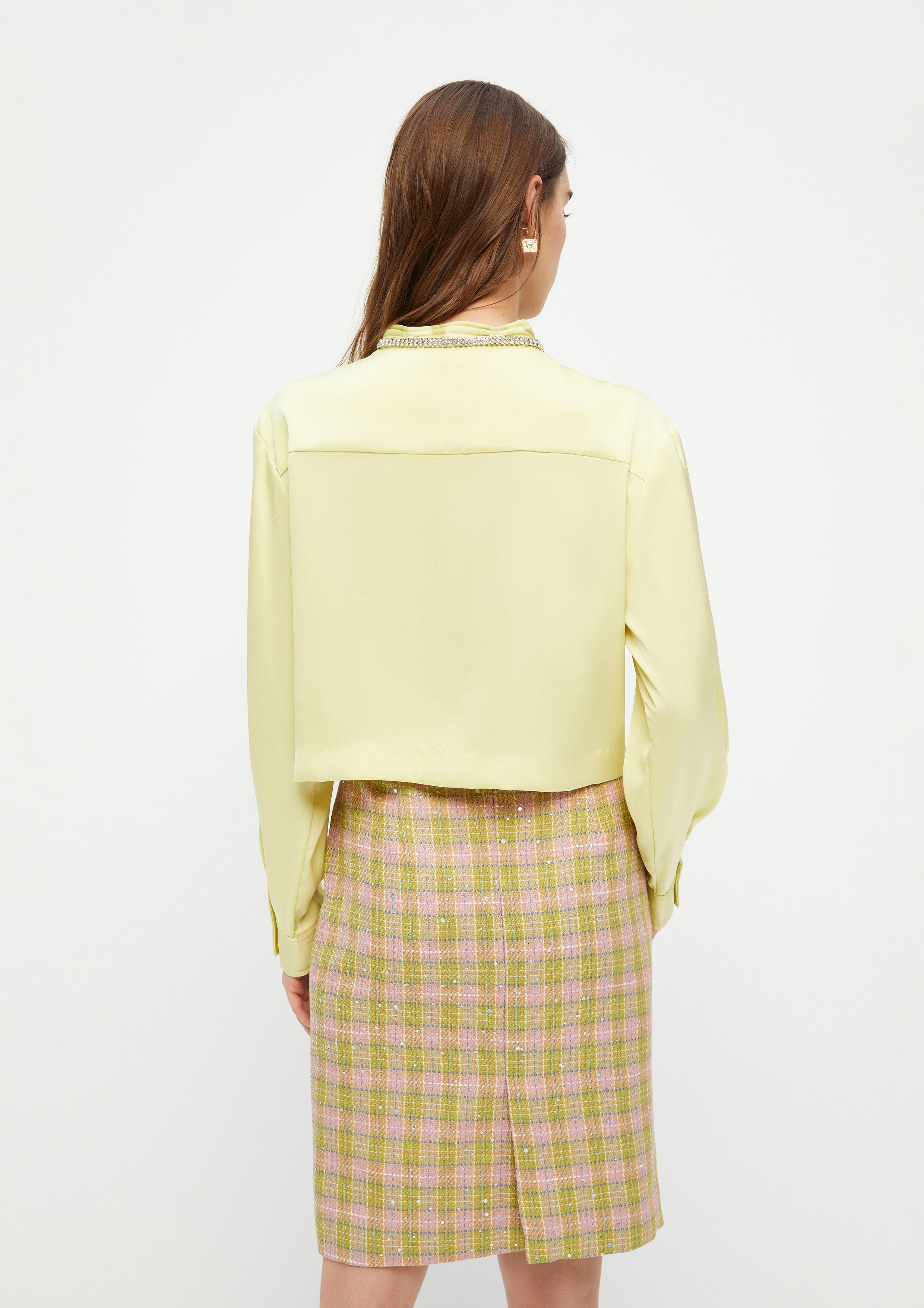 Bow Tie Collar Blouse Twilight Odyssey