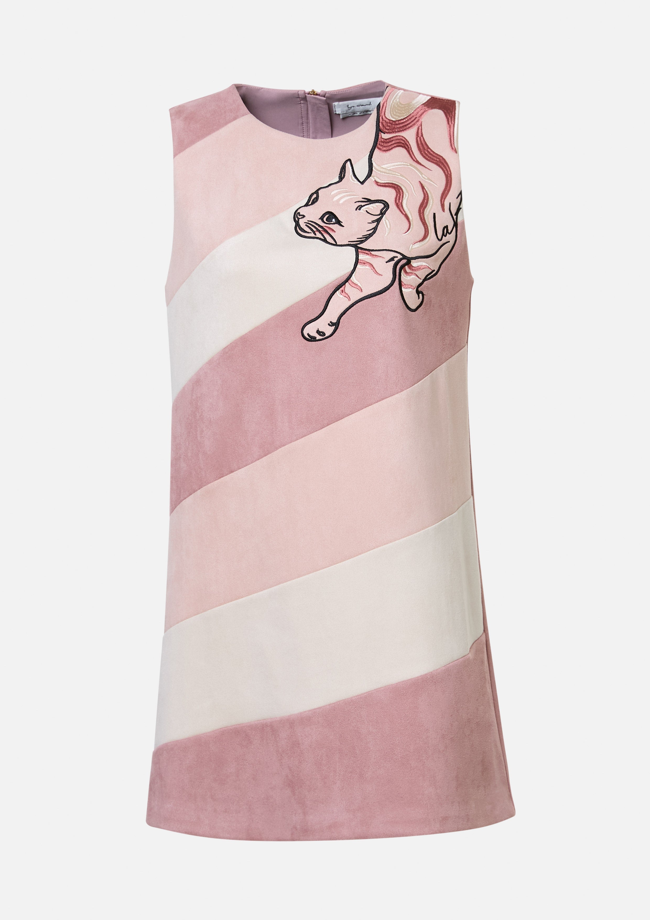Tiger Cat Embroidery Mini Dress King Shere Khan