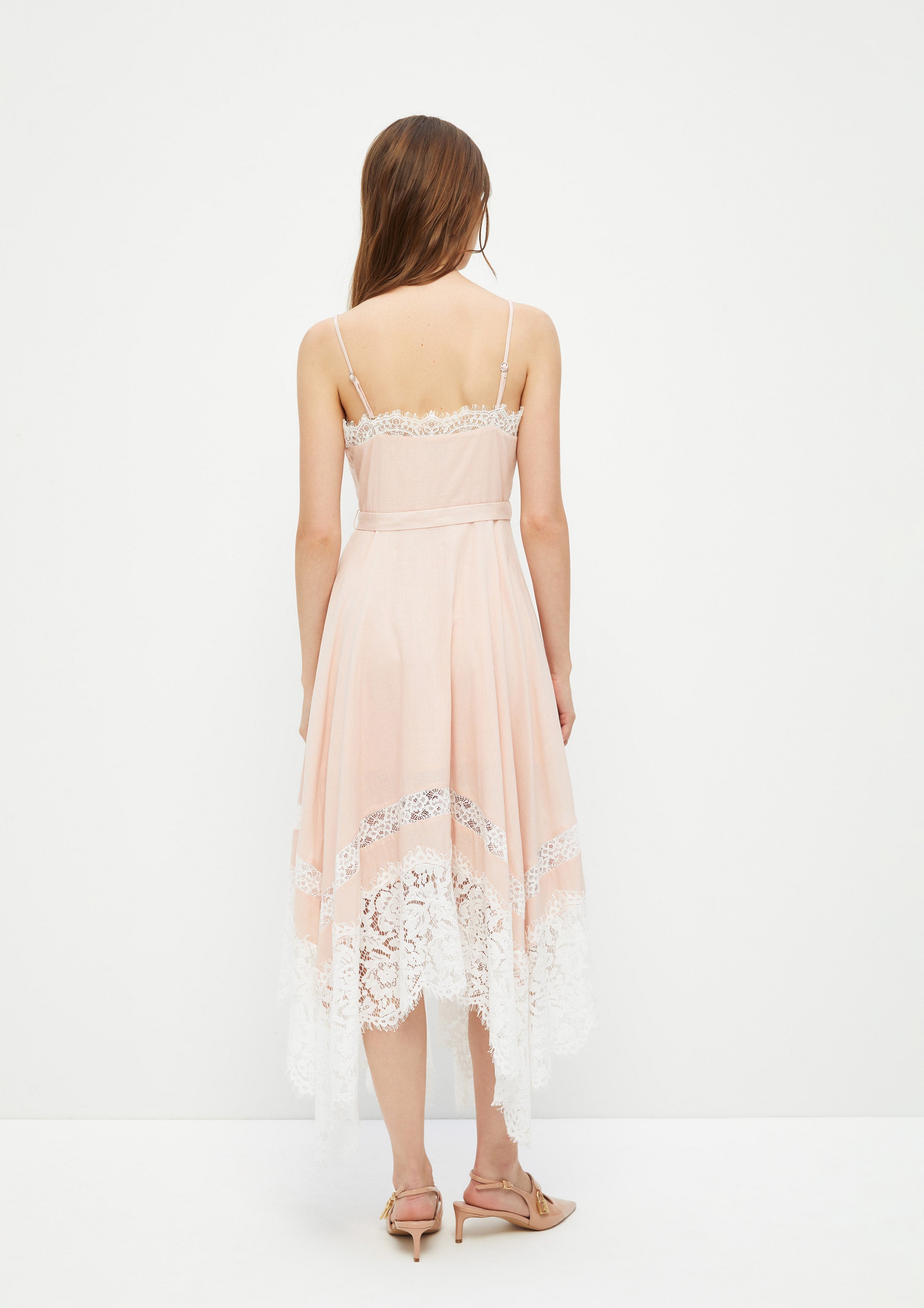 Spaghetti Strap Asymmetric Skirt Dress Woodland Wonderlust