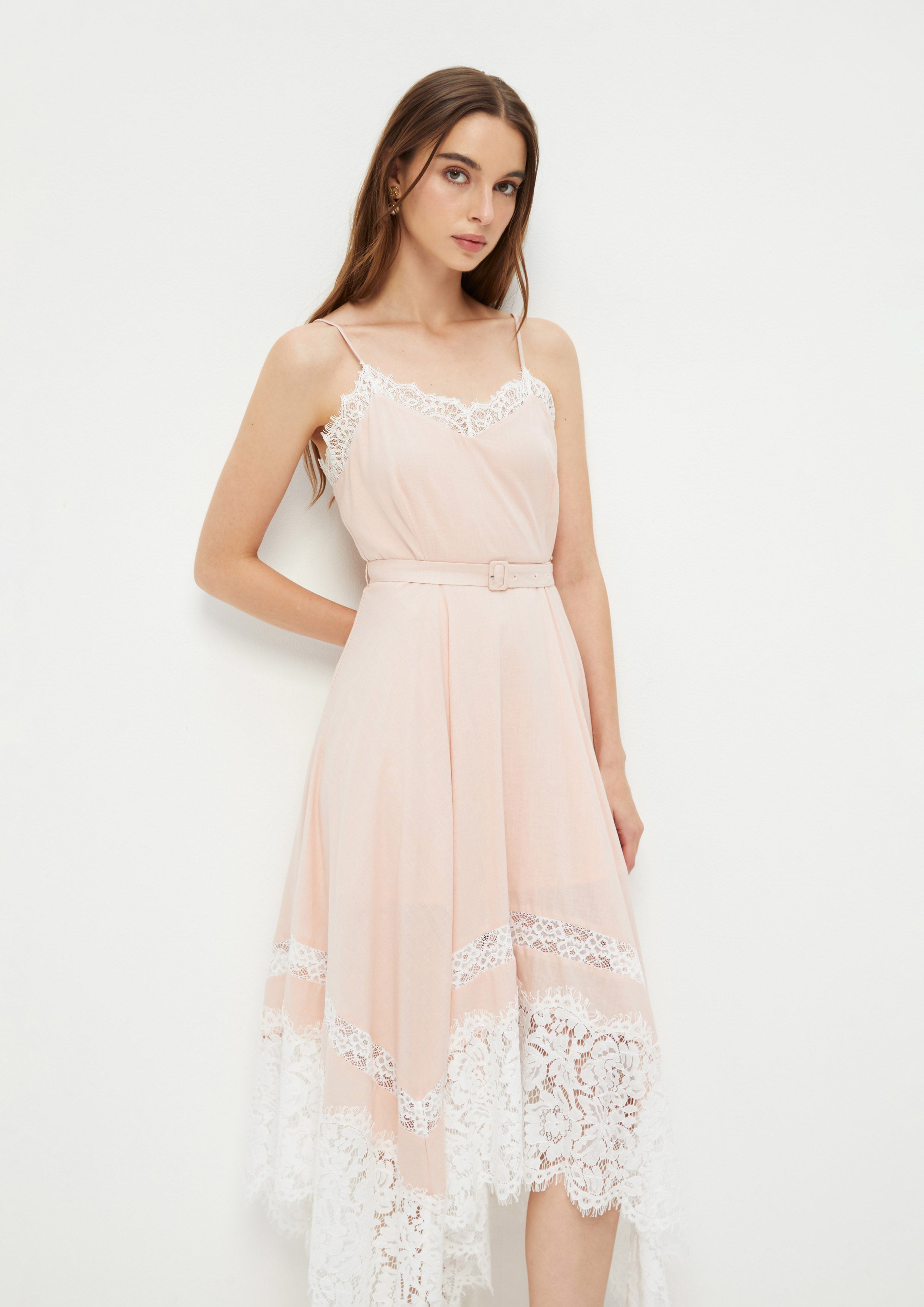 Spaghetti Strap Asymmetric Skirt Dress Woodland Wonderlust