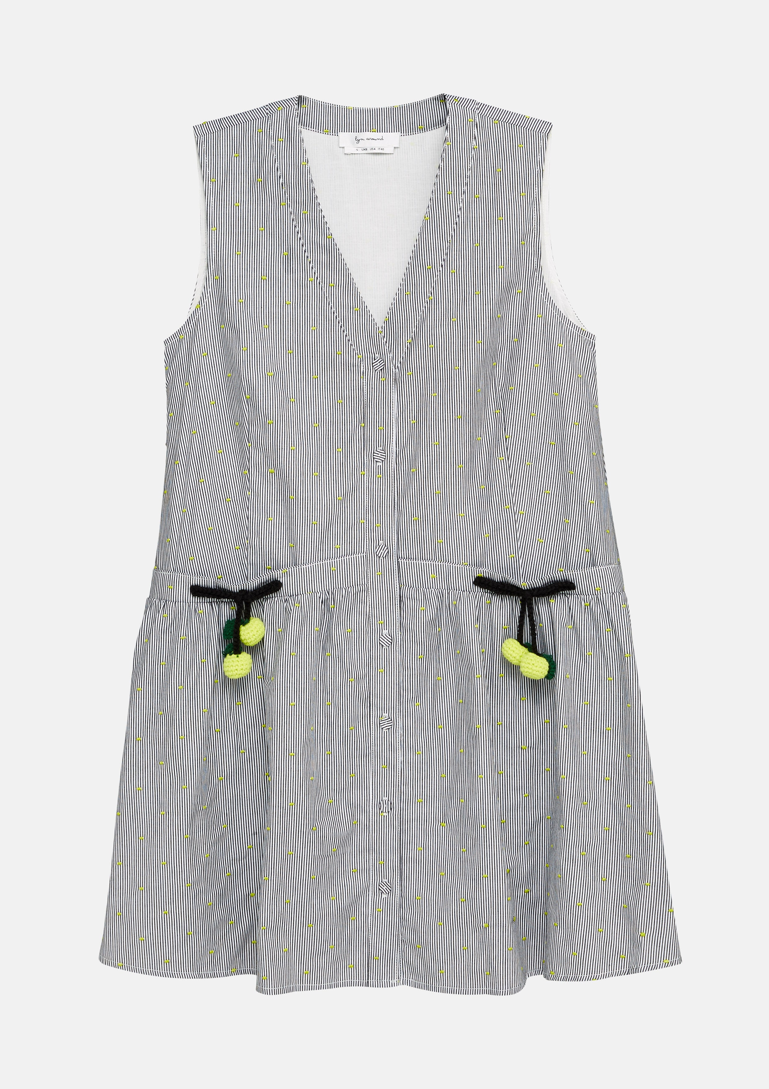Stripe Sleeveless Mini Dress Adam's Lust