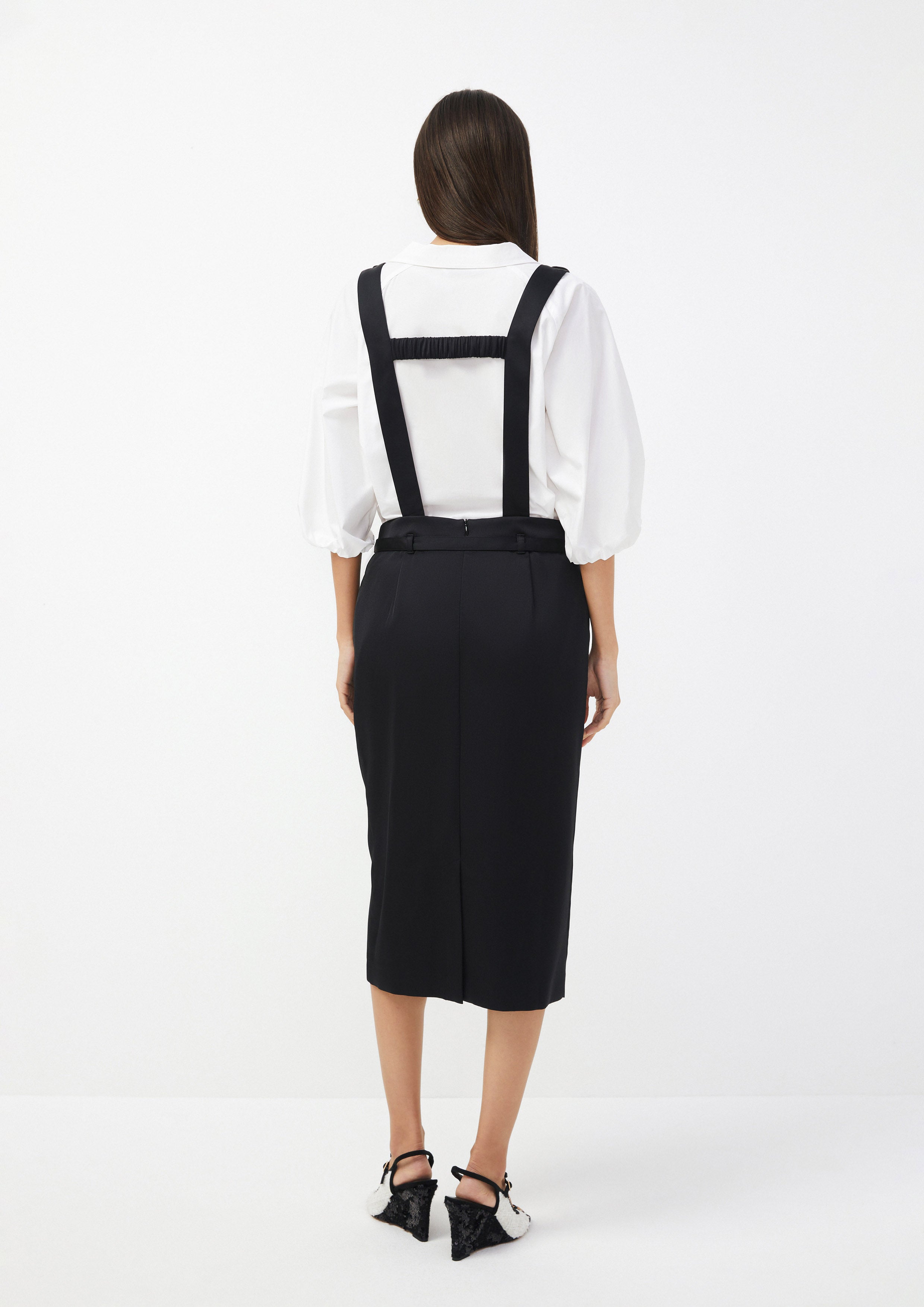 Structured Midi Suspender Dress Doppla Essenza