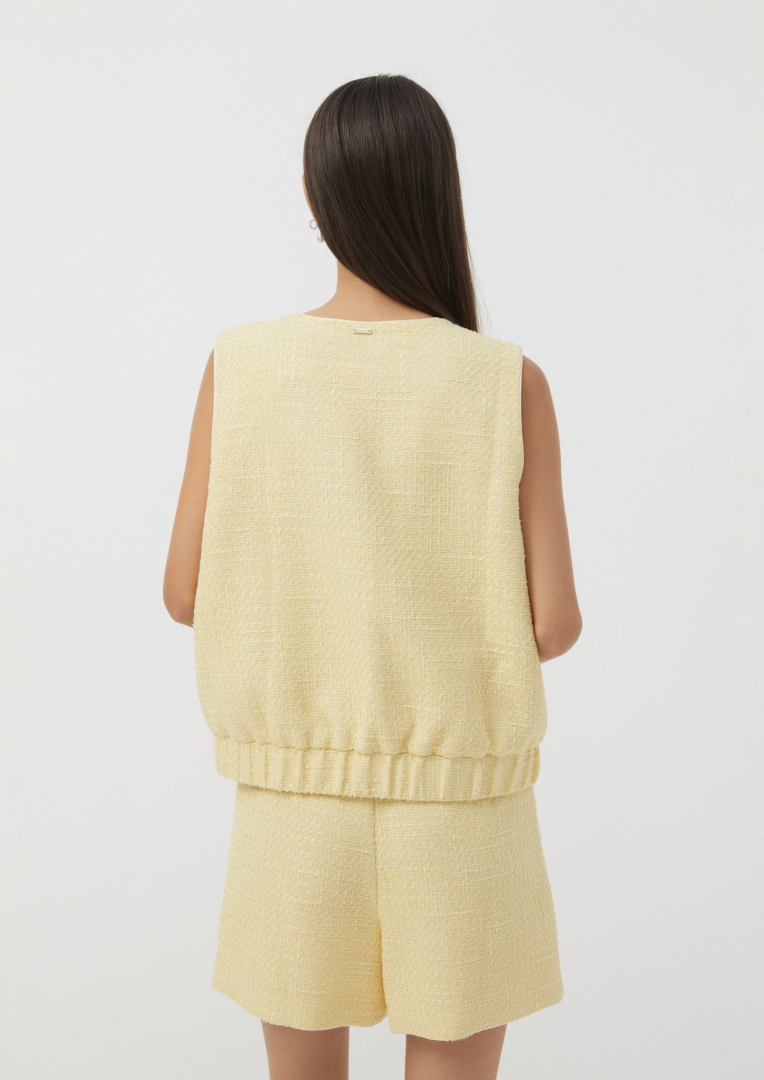เสื้อกั๊ก ผ้าทวีต Scandi Folk Art