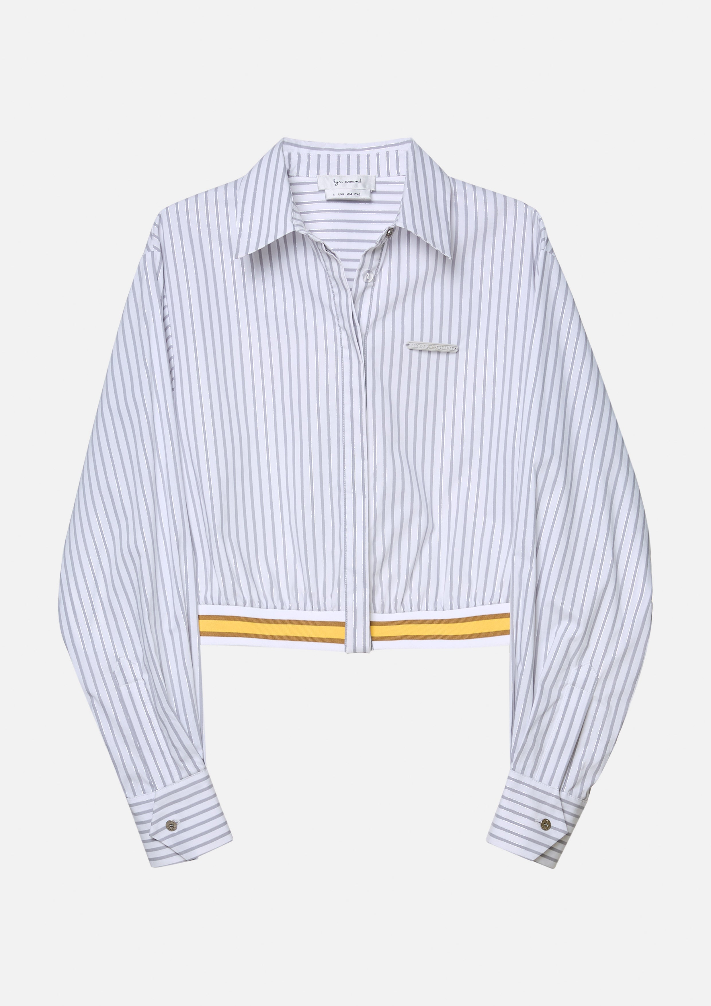 Pinstripe Cropped Shirt Urban Retreat