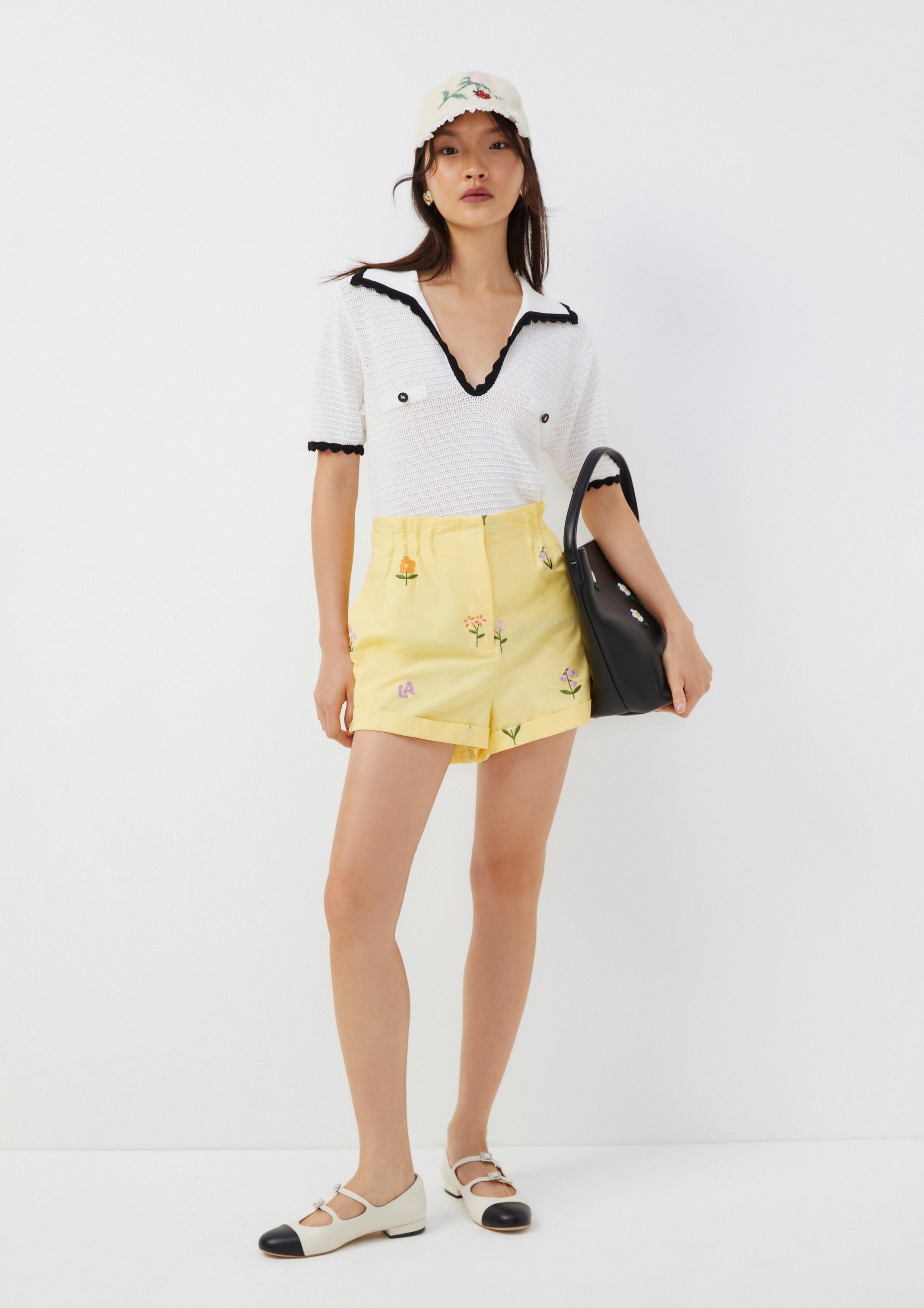 Textured Knit Polo Top with Contrast Trim Urban Retreat