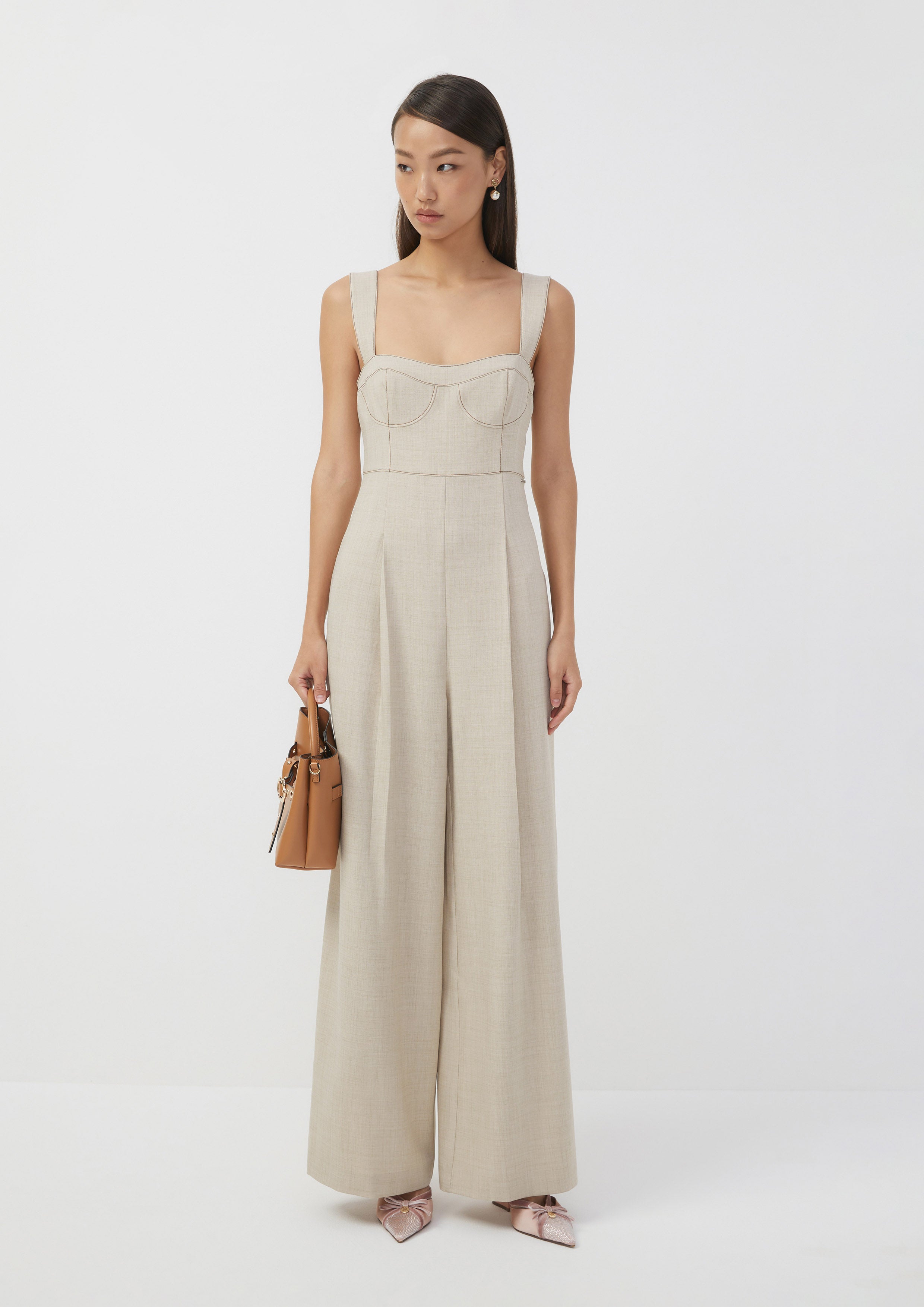 Structured Wide-Leg Jumpsuit Ember Mirage