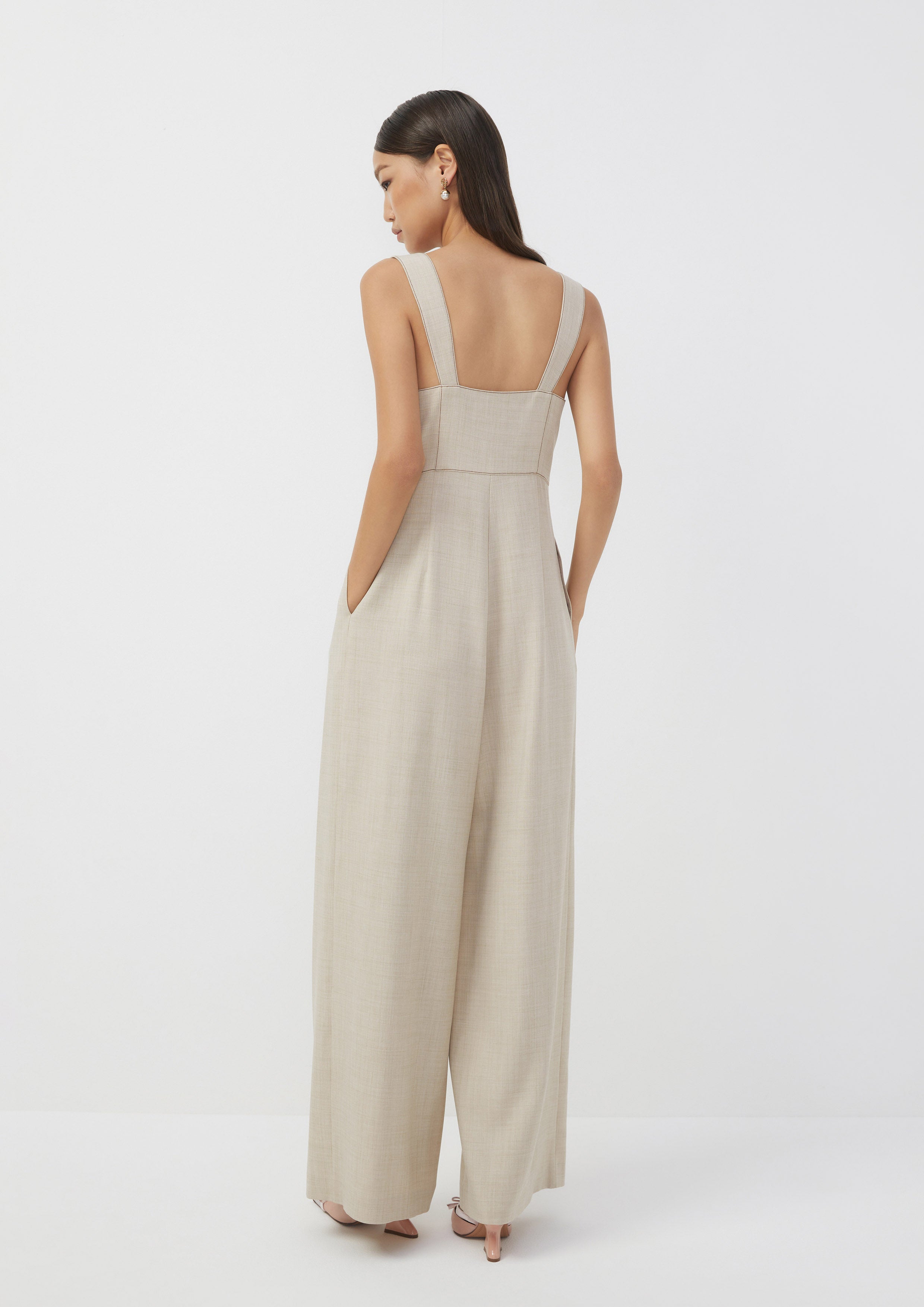 Structured Wide-Leg Jumpsuit Ember Mirage