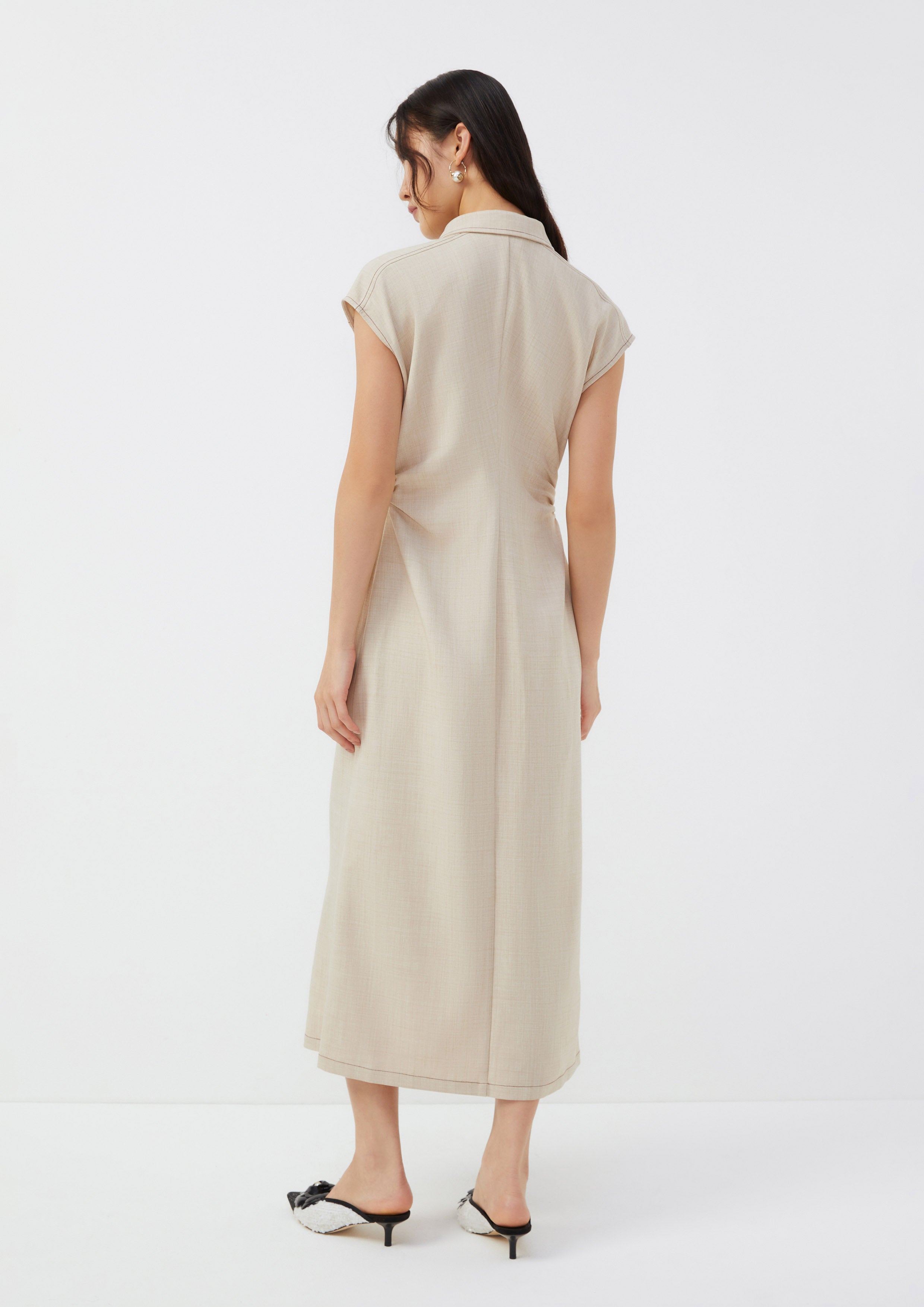 Collared Button-Down Dress Ember Mirage