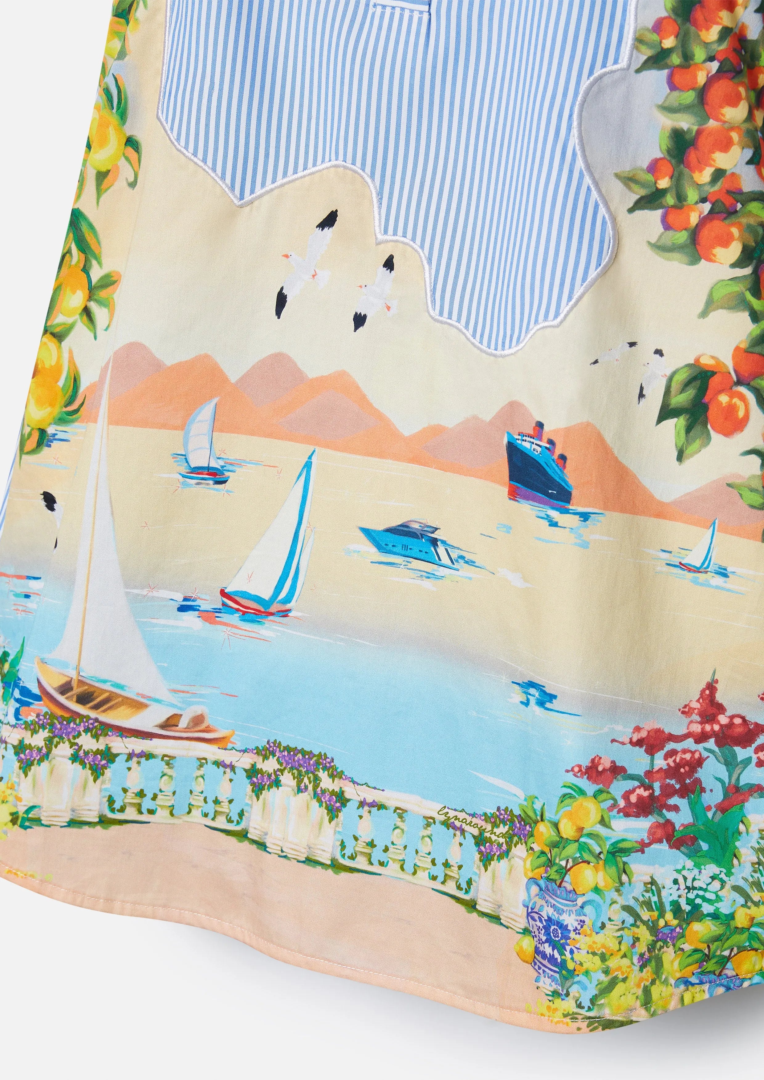 Riveria Dream Printed Sleeveless Dress For Girls Soleviva Vacation Collection