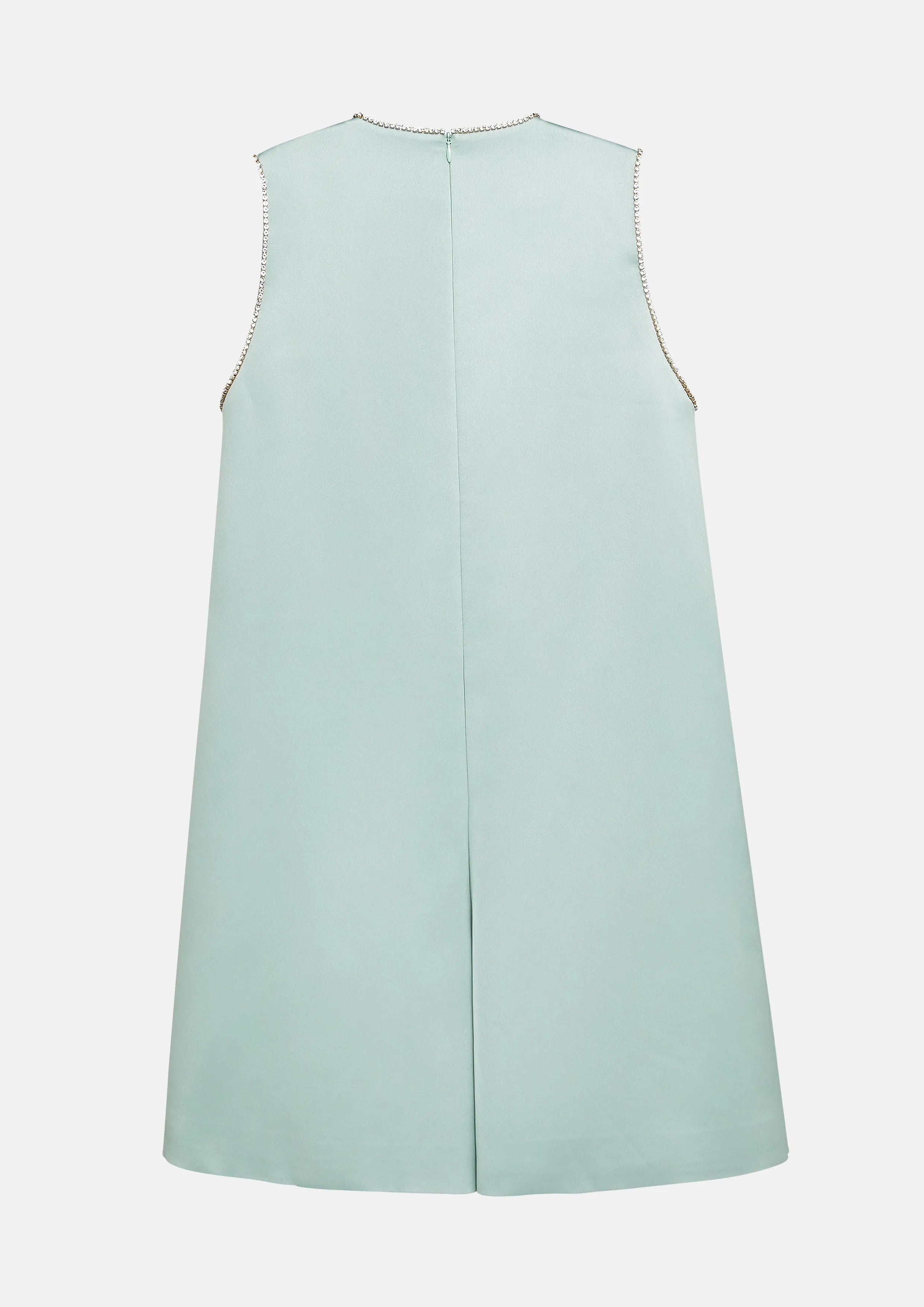 Rhinestones Sleeveless Mini Dress Soleviva Vacation Collection