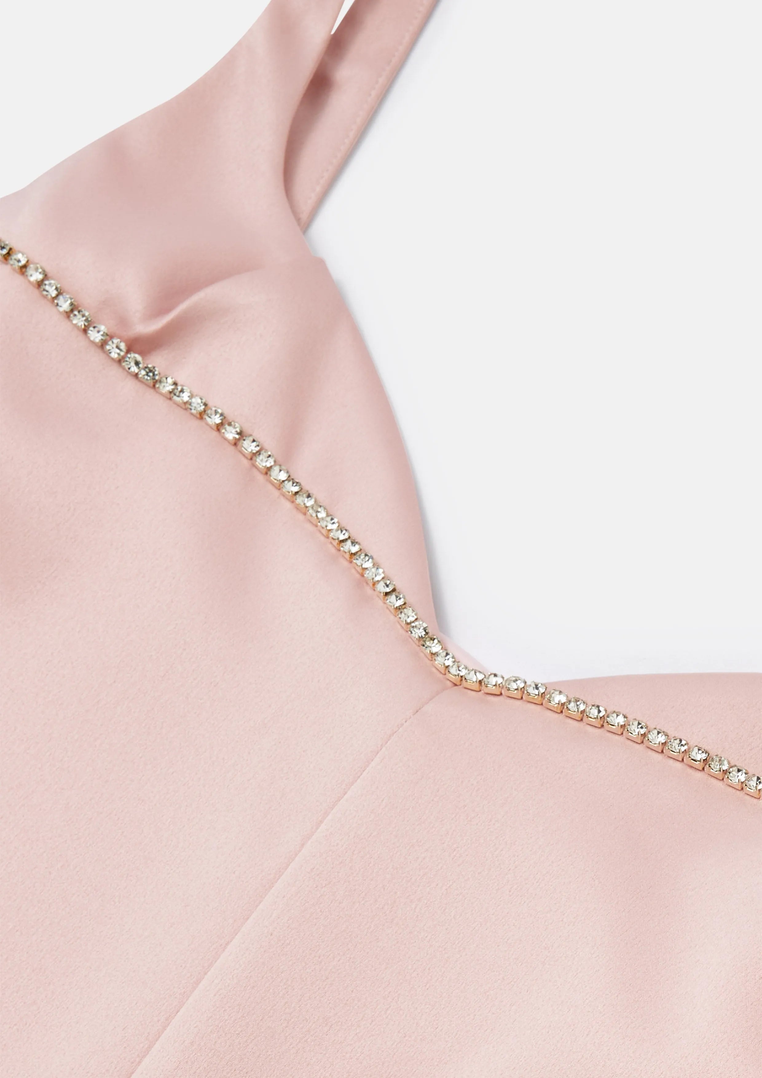 Rhinestones Sleeveless Wide-Leg Jumpsuit Soleviva Vacation Collection