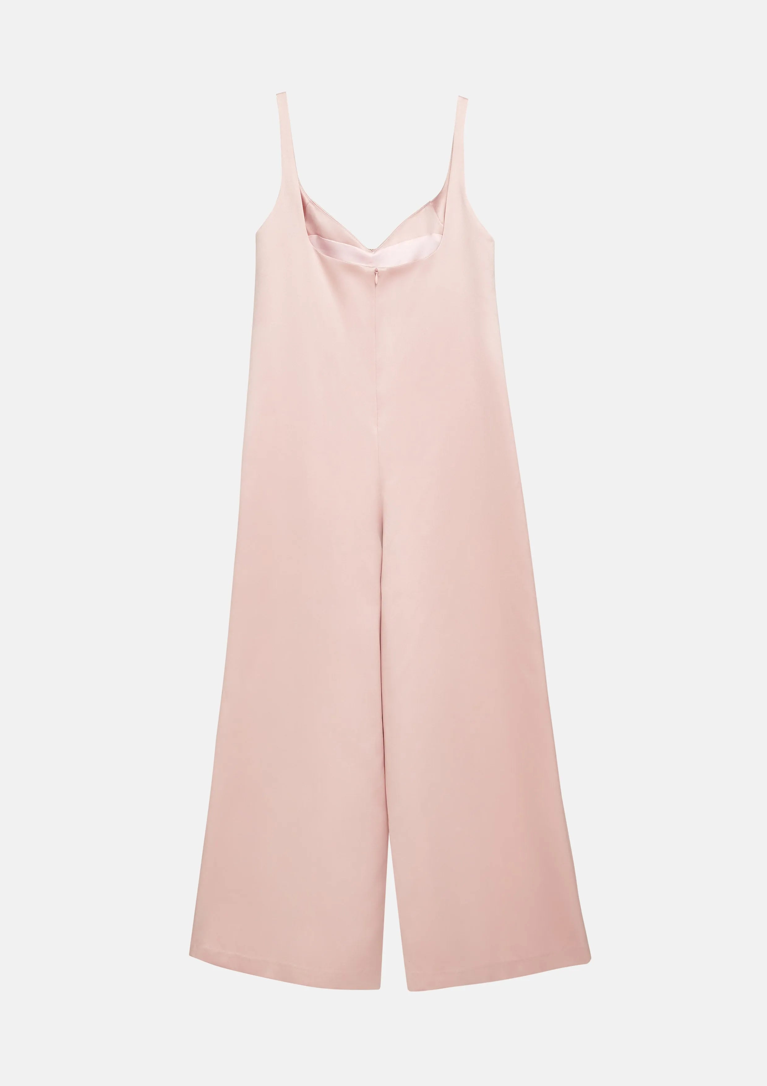 Rhinestones Sleeveless Wide-Leg Jumpsuit Soleviva Vacation Collection