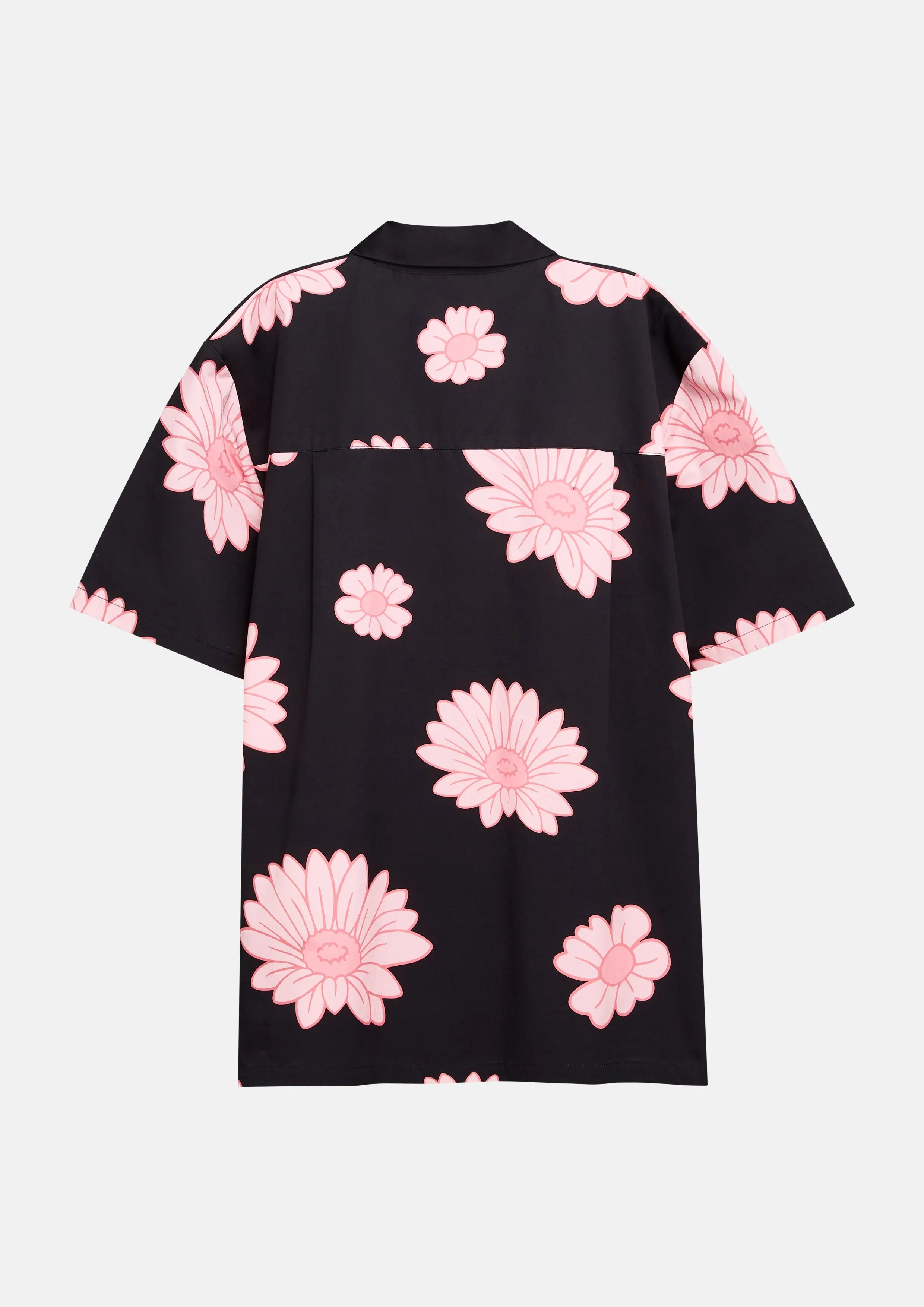 Floral and Feline Printed Short Sleeve Shirt Quirk Quest Collection