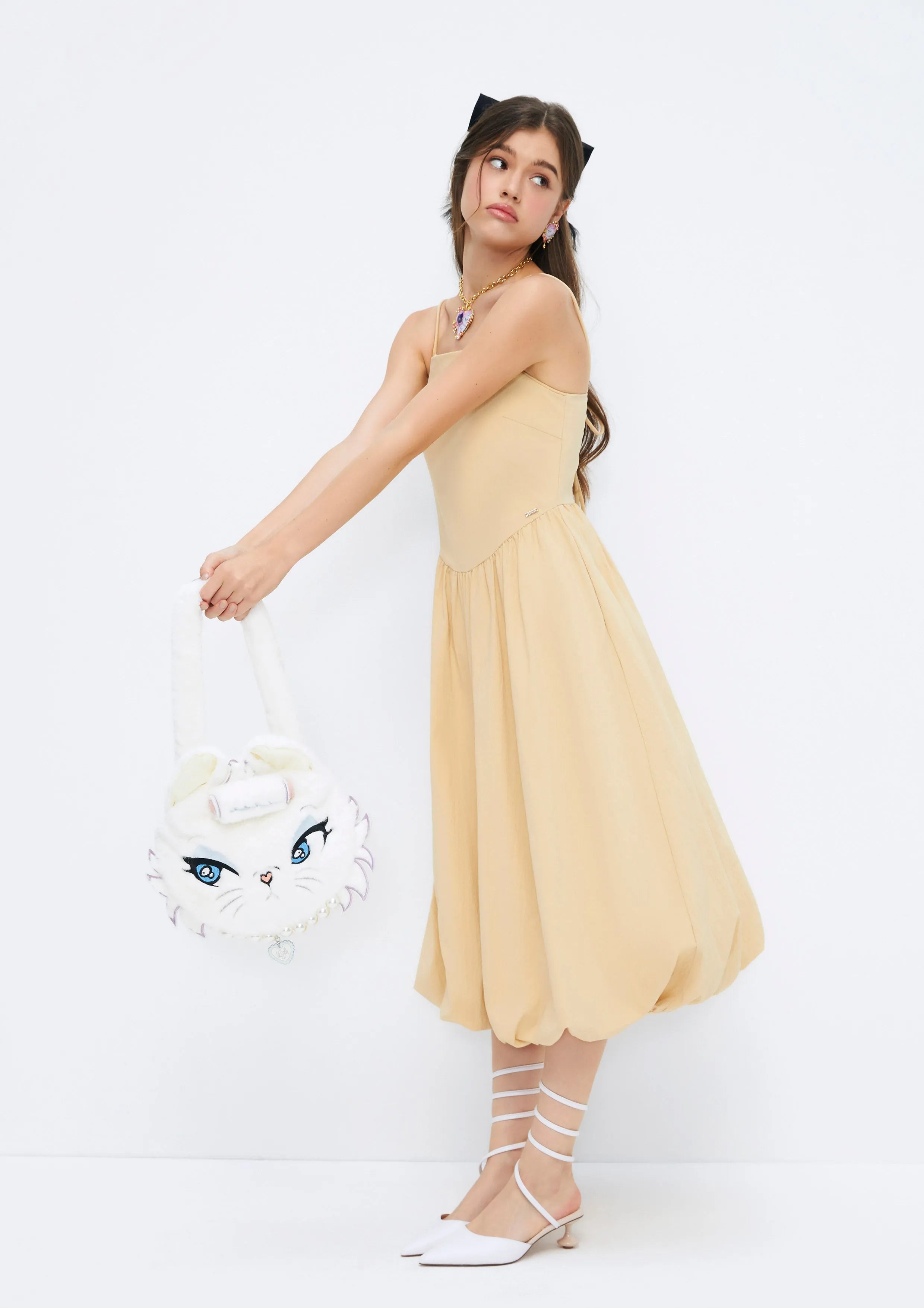 Balloon Midi Dress Soleviva Vacation Collection