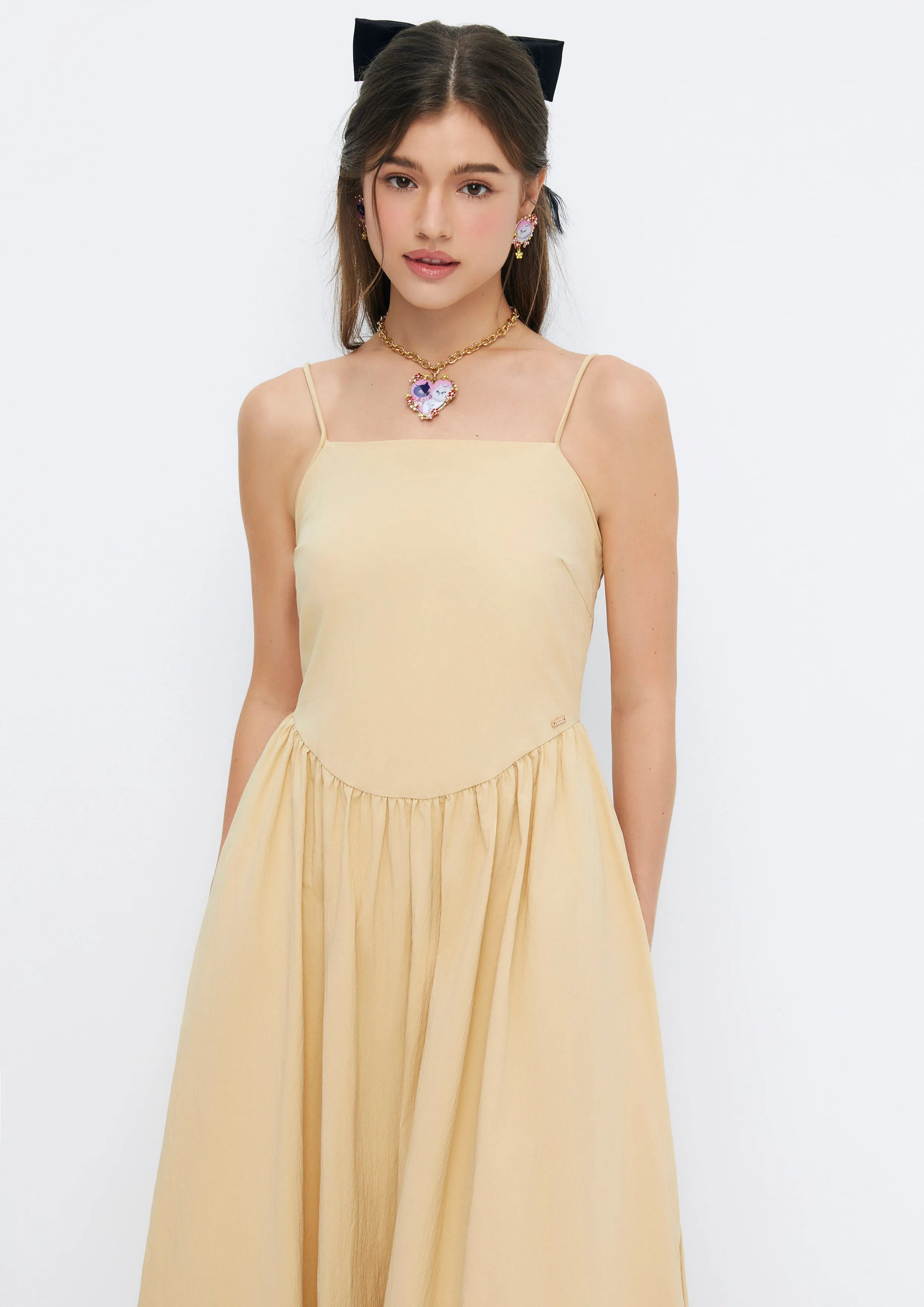 Balloon Midi Dress Soleviva Vacation Collection