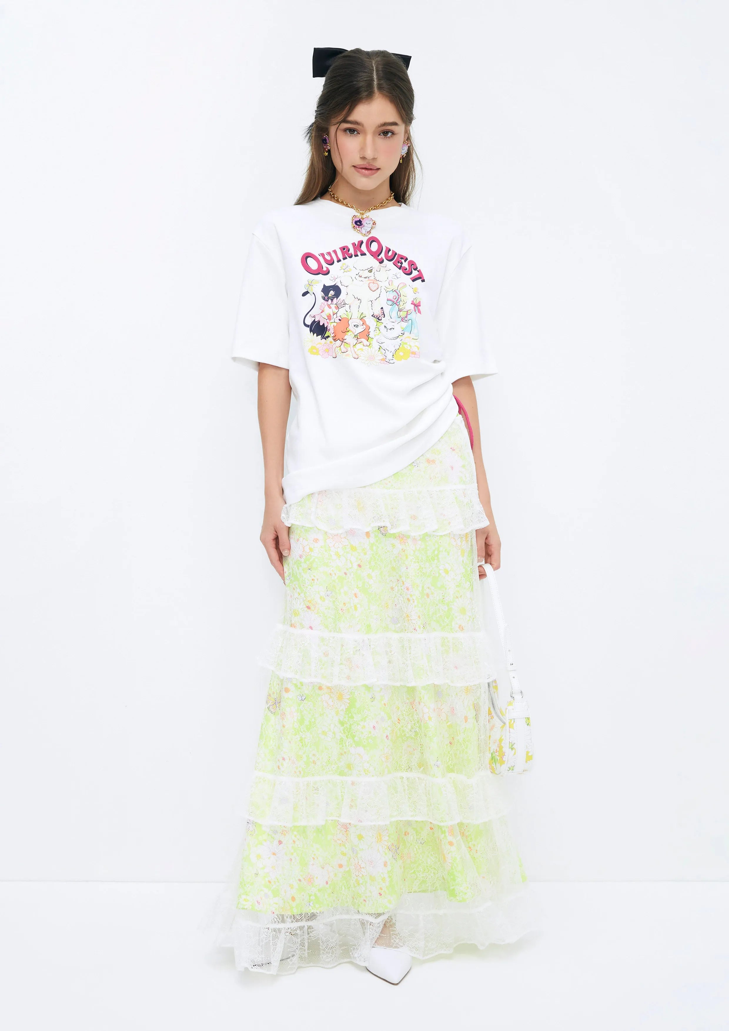 Sweet Fang Gang Side Drawstring T-Shirt Quirk Quest Collection