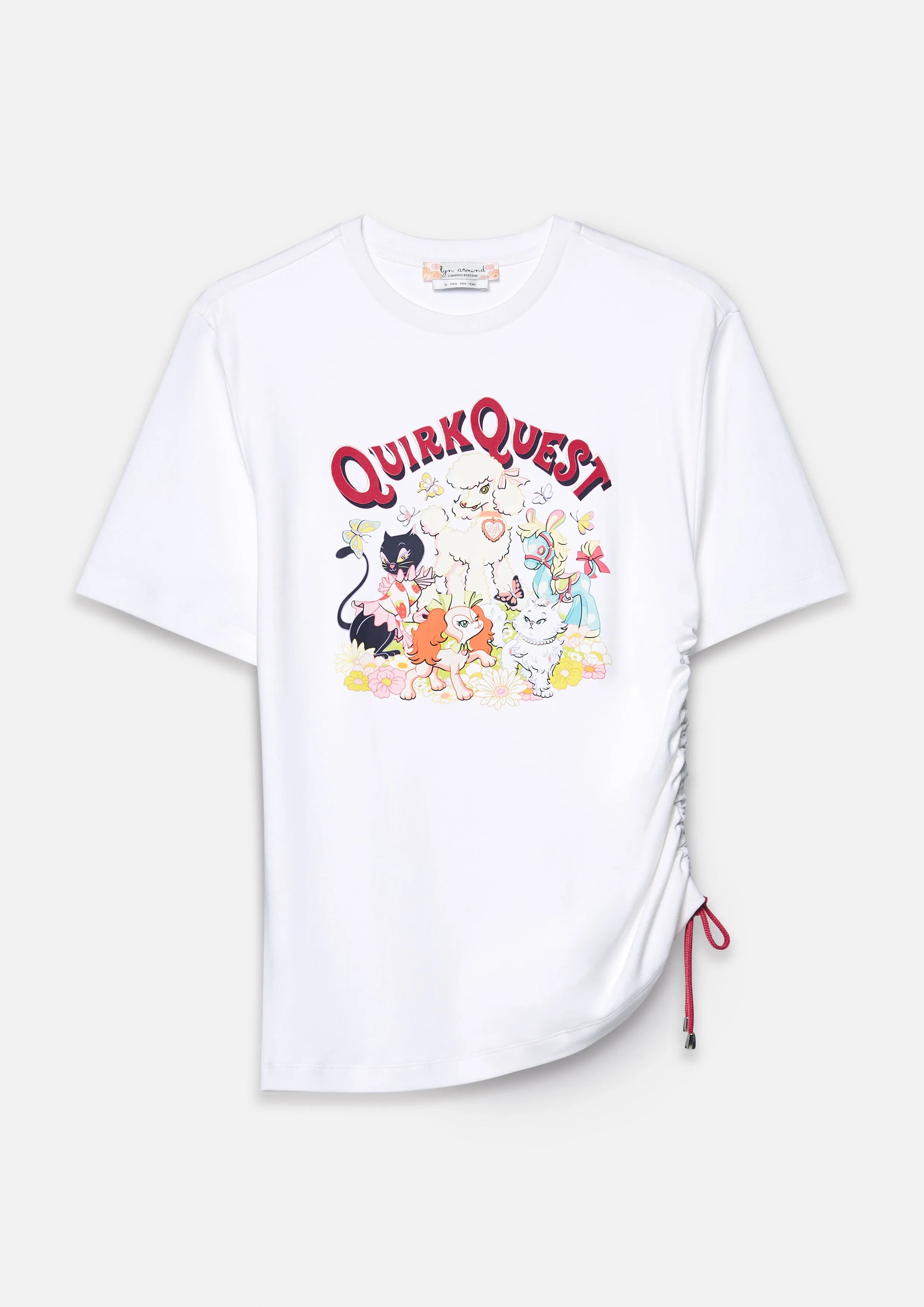 Sweet Fang Gang Side Drawstring T-Shirt Quirk Quest Collection