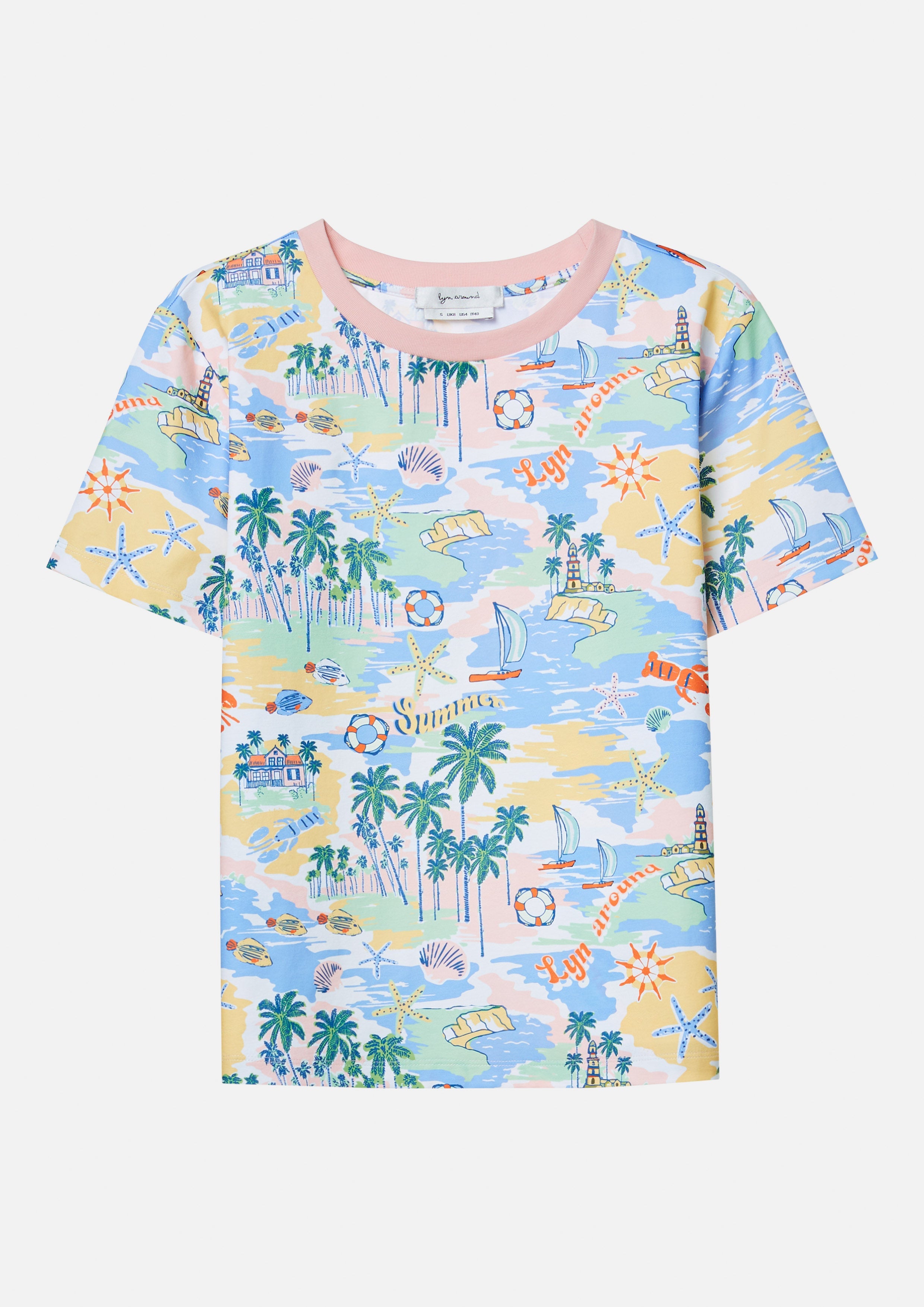 Summer Holiday Printed Tee SPF is My BFF