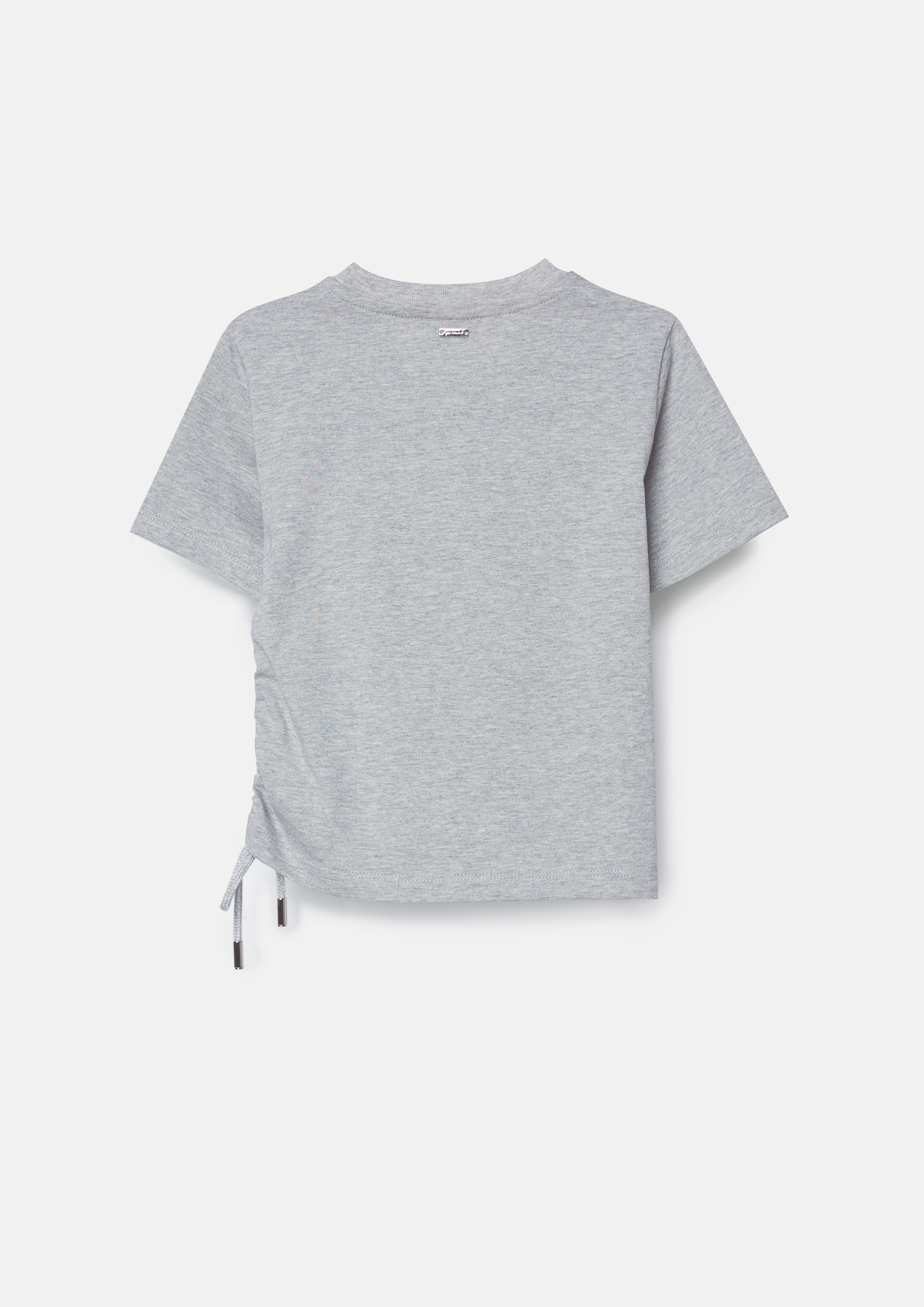 เสื้อยืด แต่งเชือกรูด พิมพ์ลาย สำหรับเด็กผู้หญิง Carefree Capture