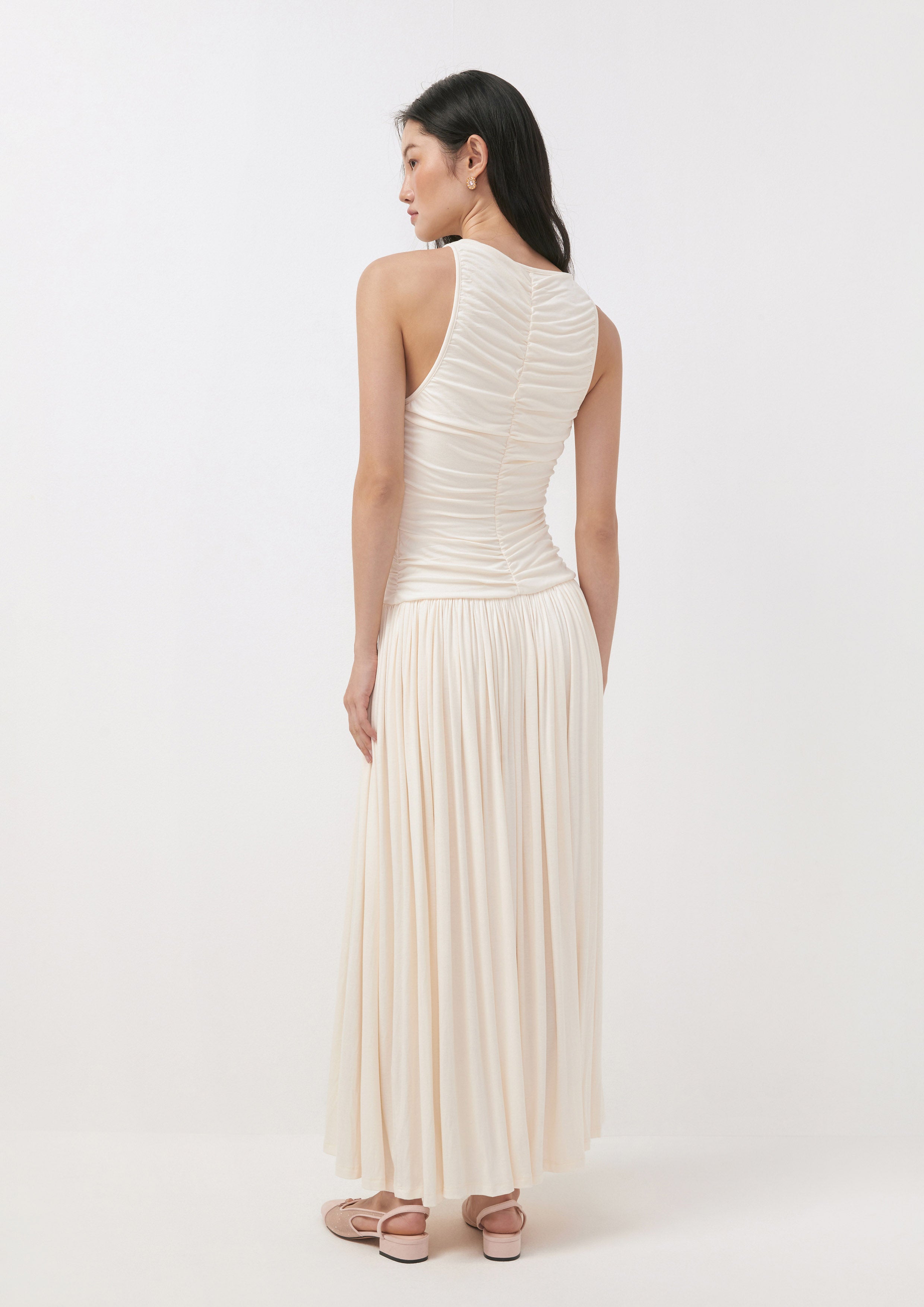 Ruched Bodice Maxi Dress Dreaming Damsels