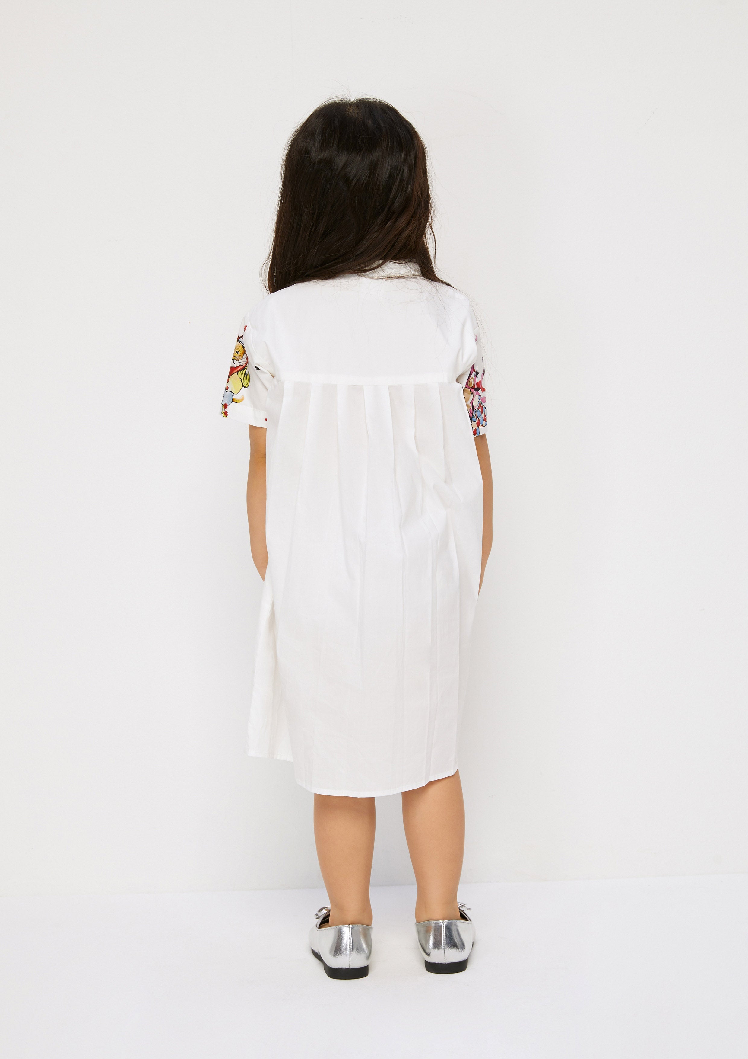 Print Short Sleeve Dress Property of Jolly