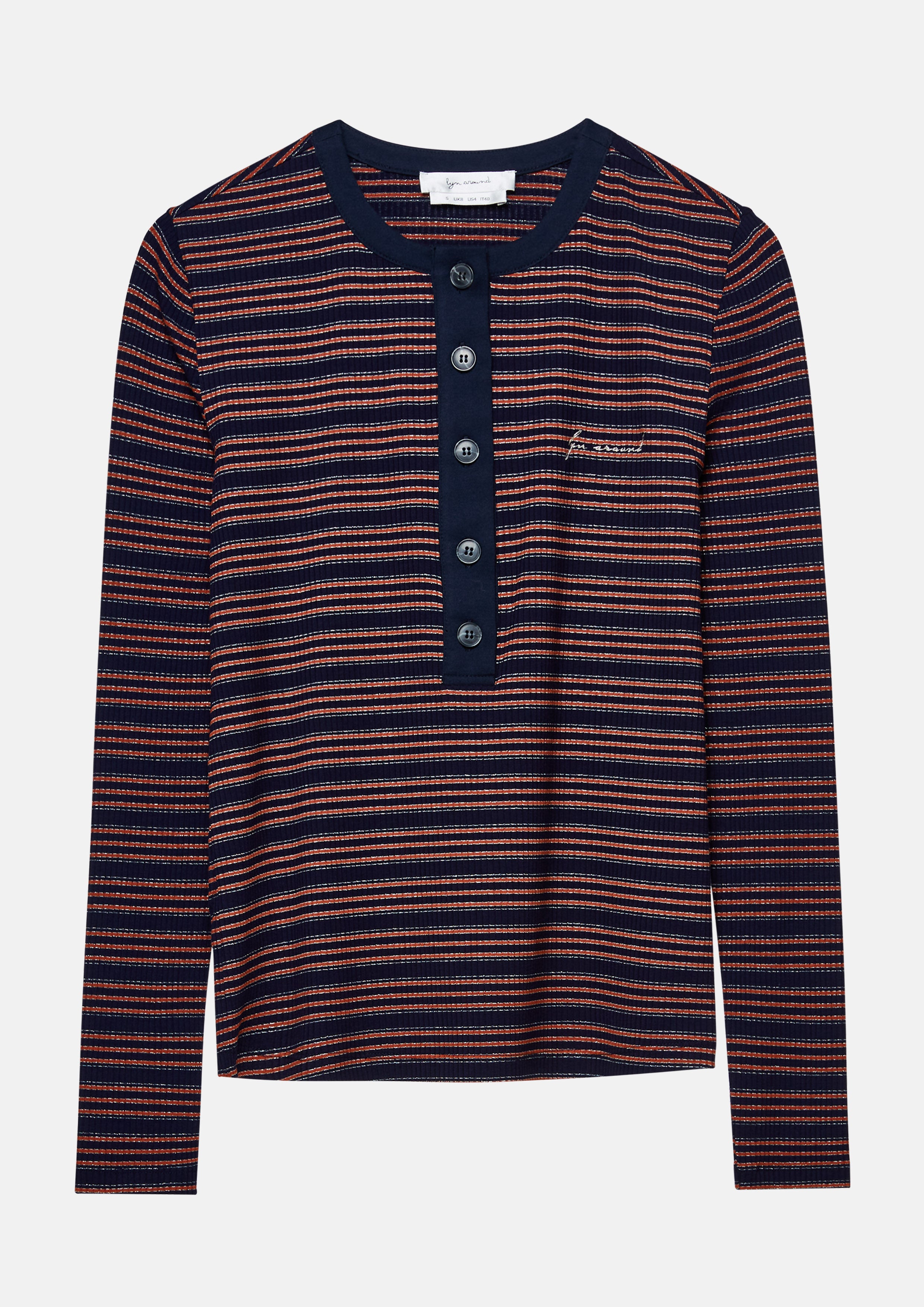 เสื้อแขนยาวลายทาง คอลเลกชัน Cat Gambit