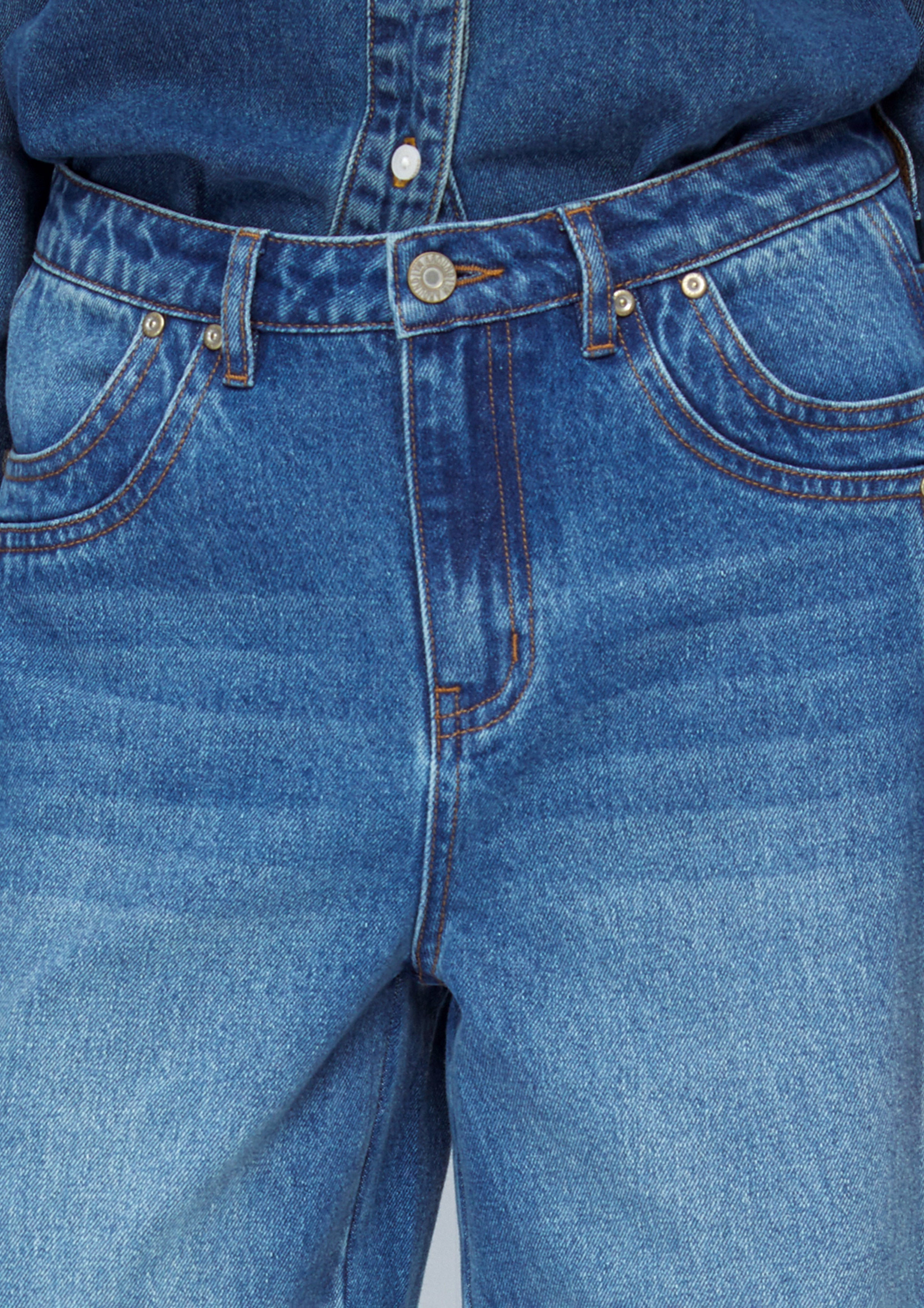 Faded Wide Leg Denim Pants Cat Gambit