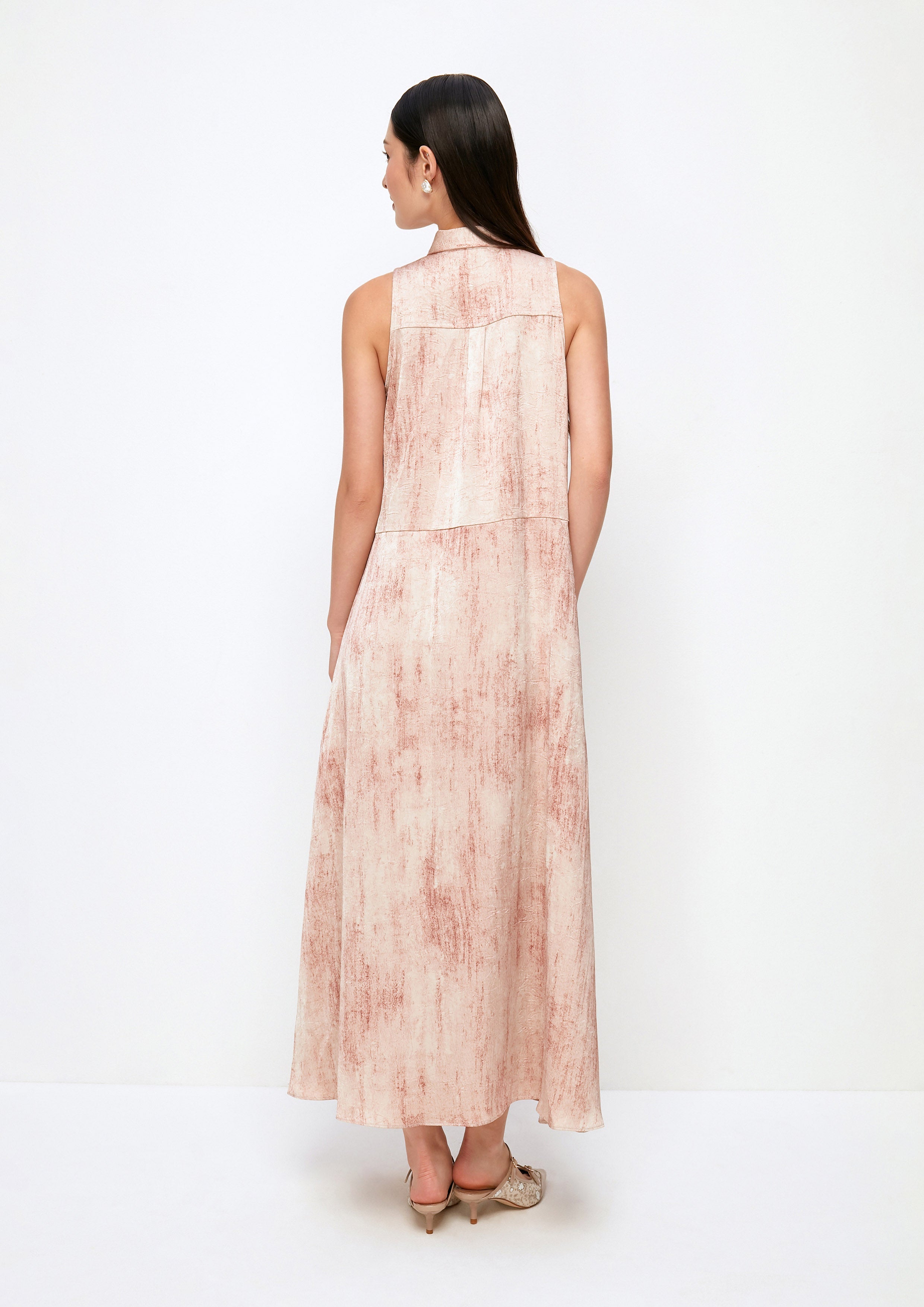 Front Frill Skirt Sleeveless Dress BOND to BE