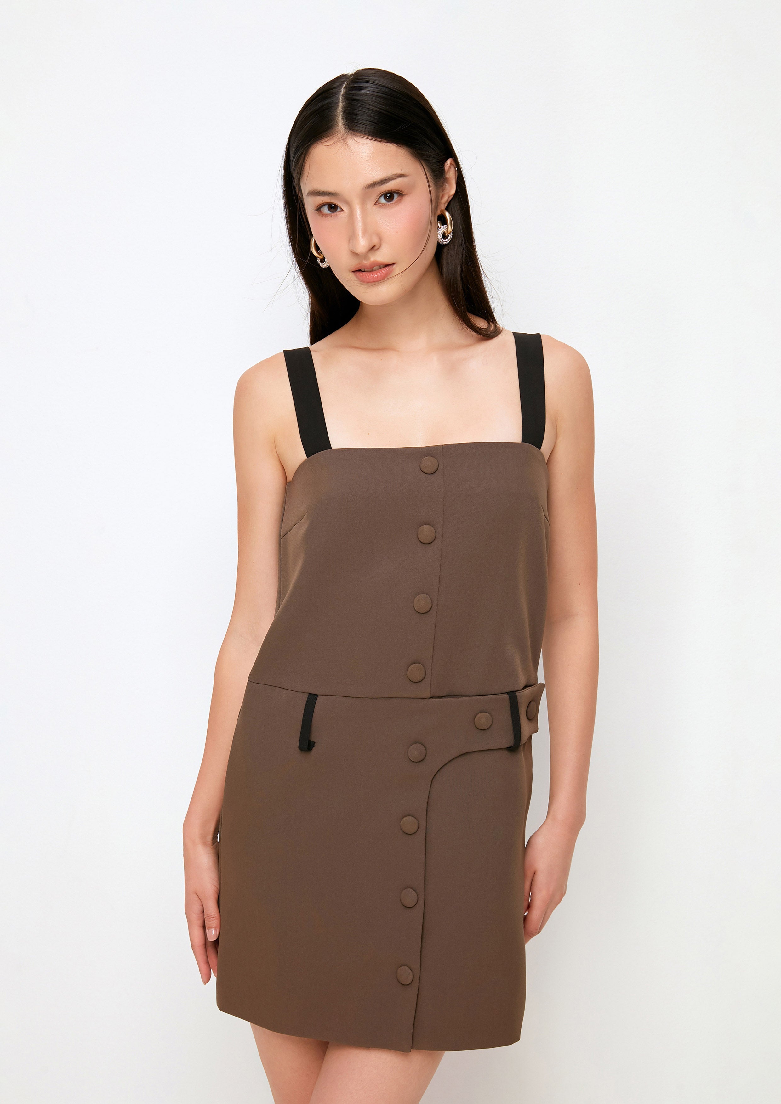 Button Mini Dress The Secret Agent