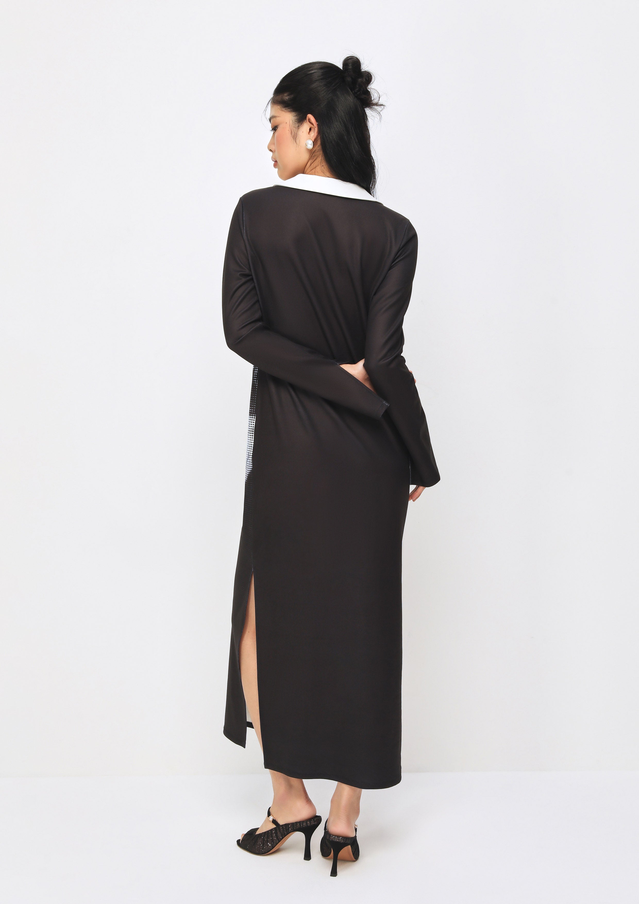 Print Long Sleeve Dress The Secret Agent