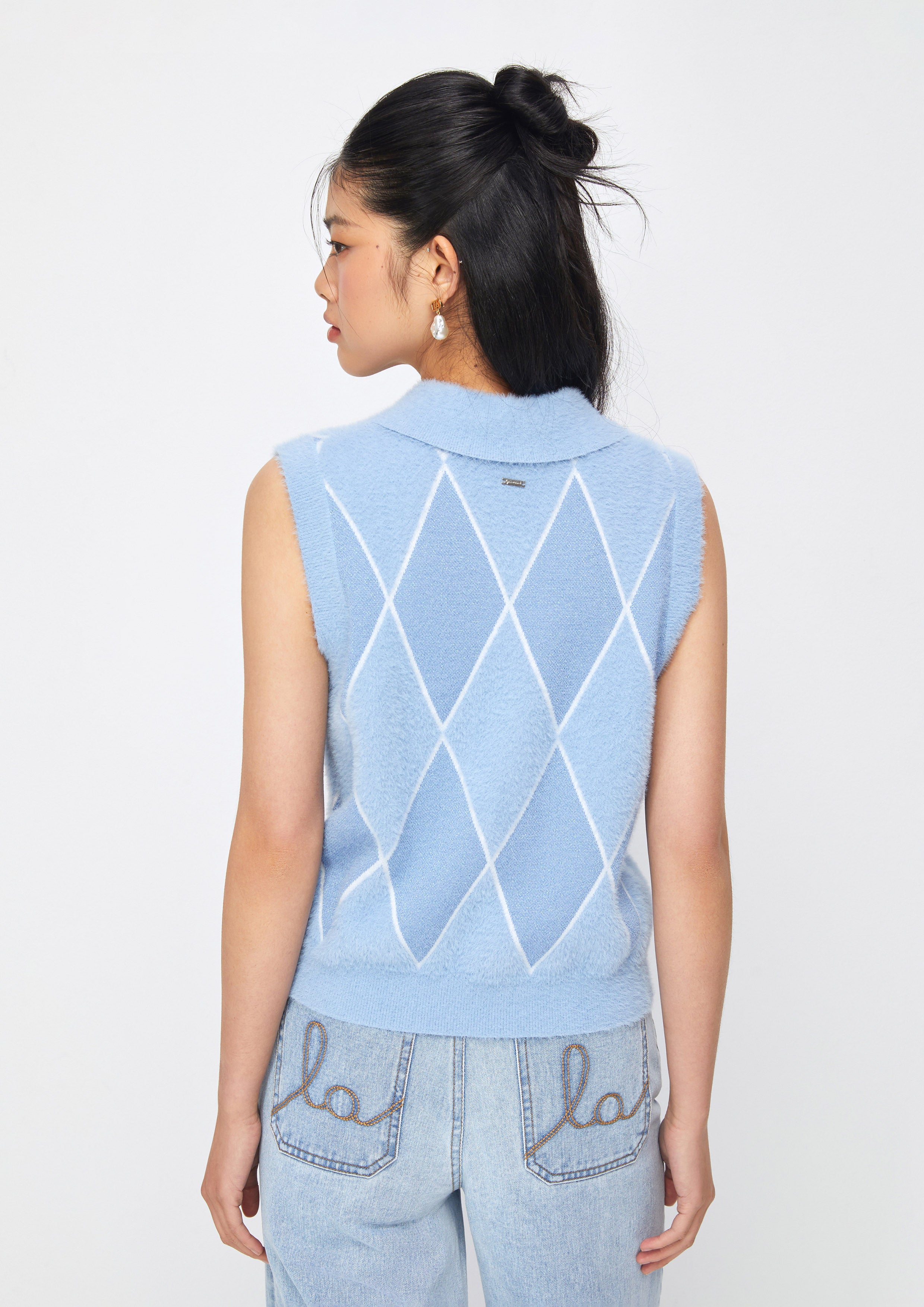 เสื้อโปโลนิตแขนกุด คอลเลกชัน Casual Chic