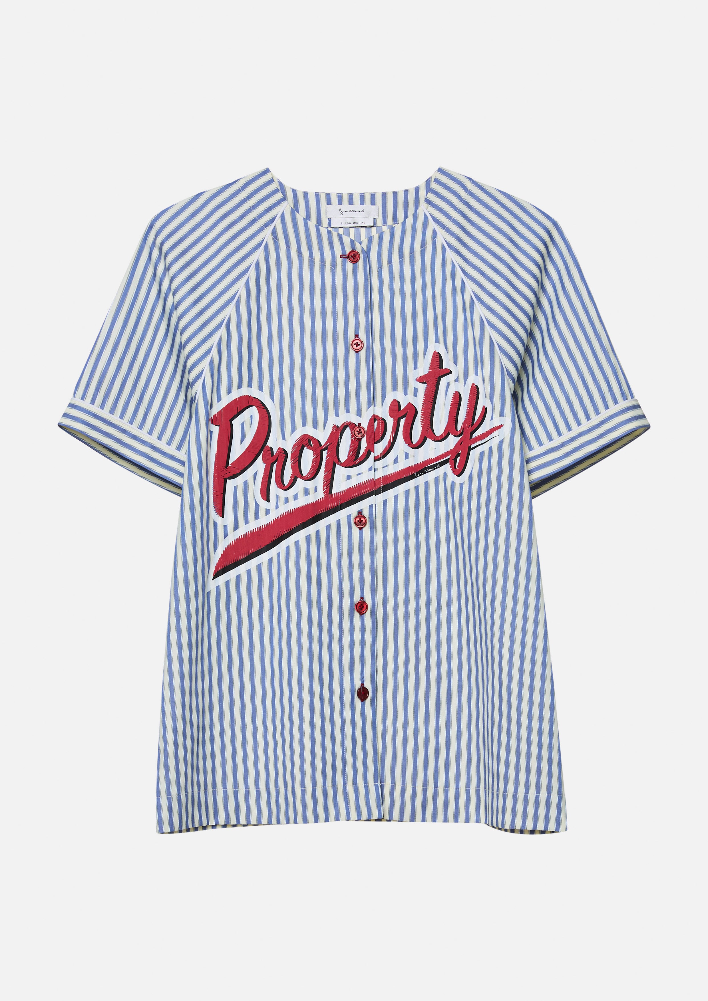 เสื้อเชิ้ตลายทางแขนสั้น คอลเลกชัน Property of Jolly