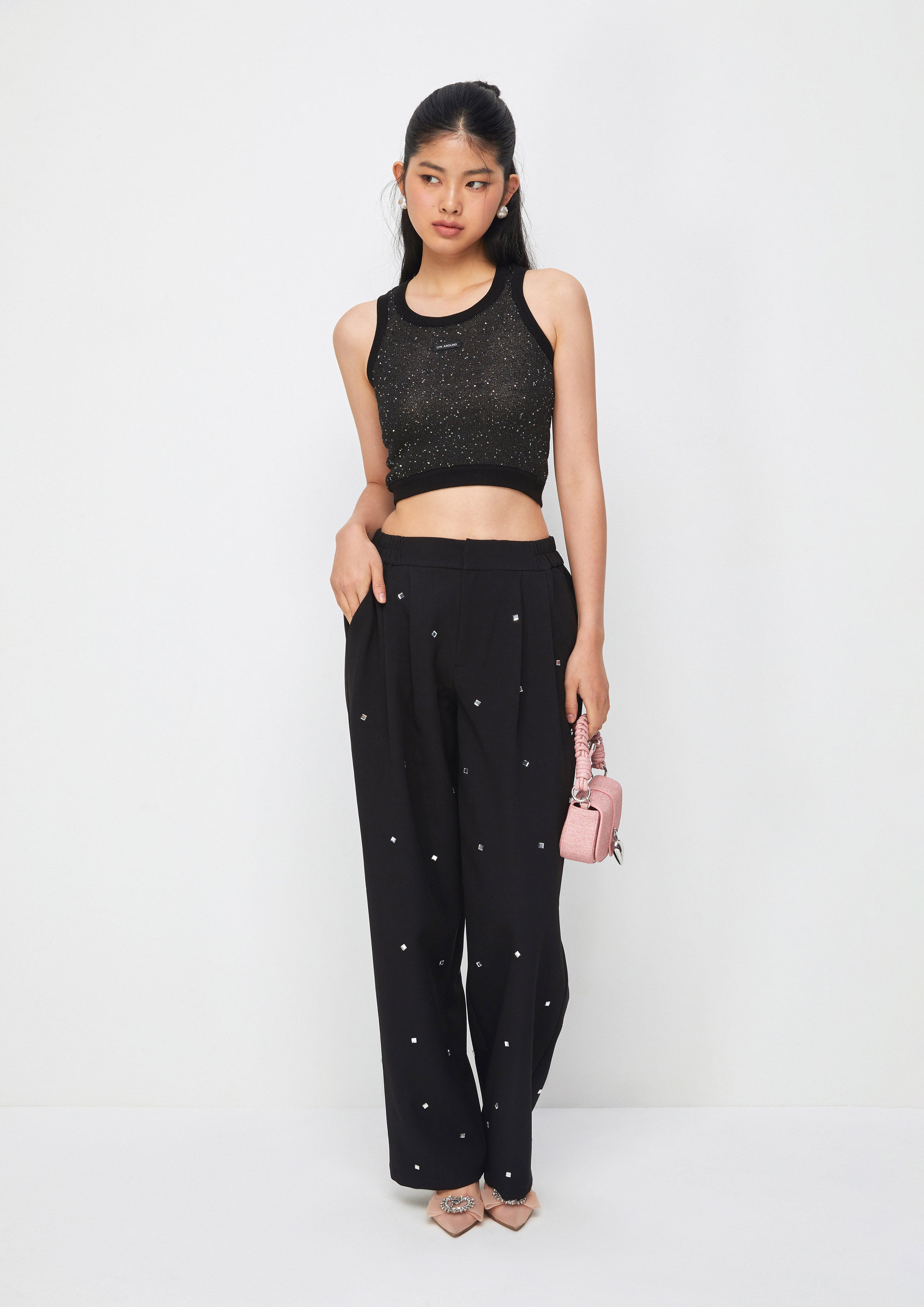 Crystal Embellished Pants Property of Jolly