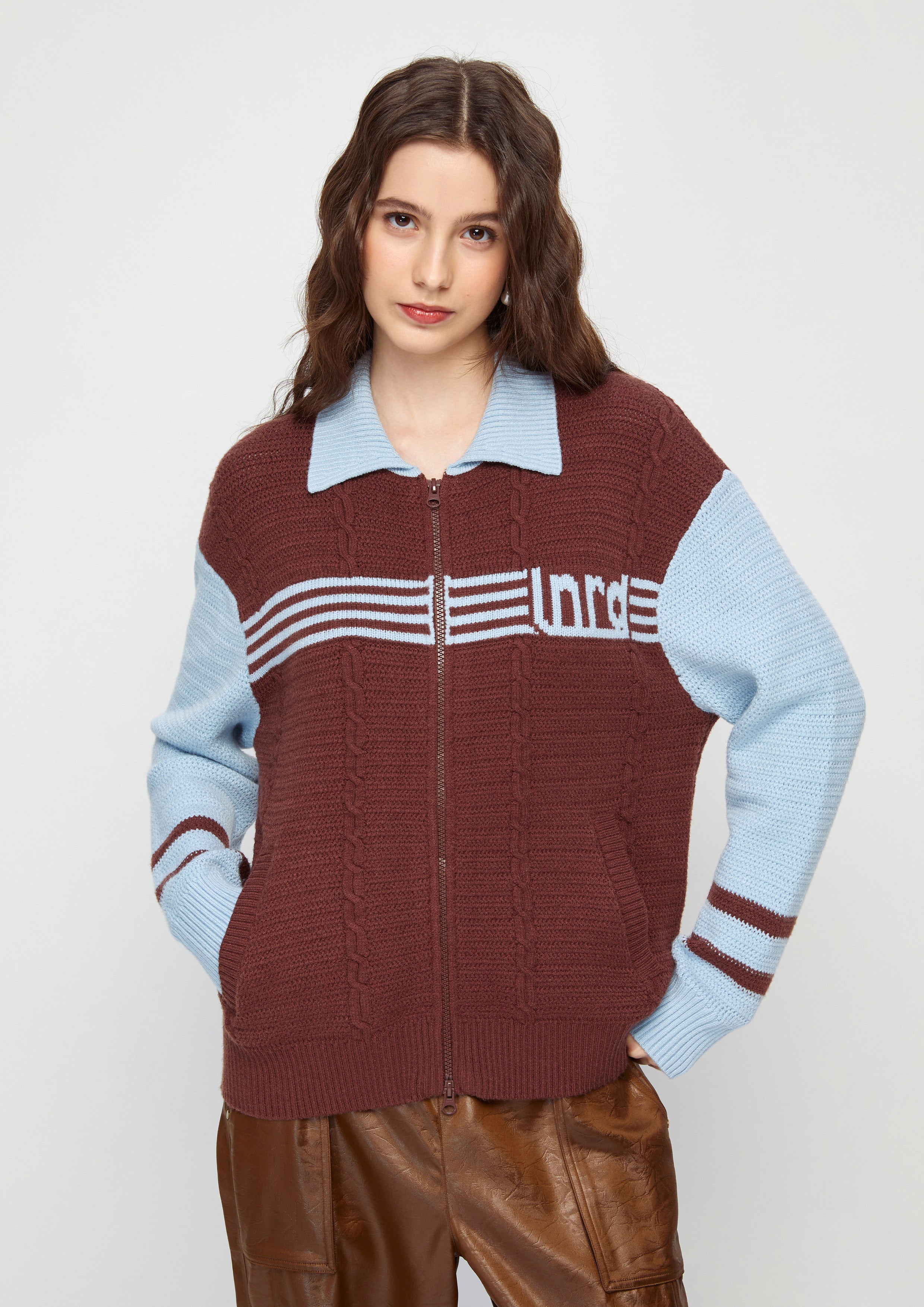 Knitted Long Sleeve Jacket Cat Gambit