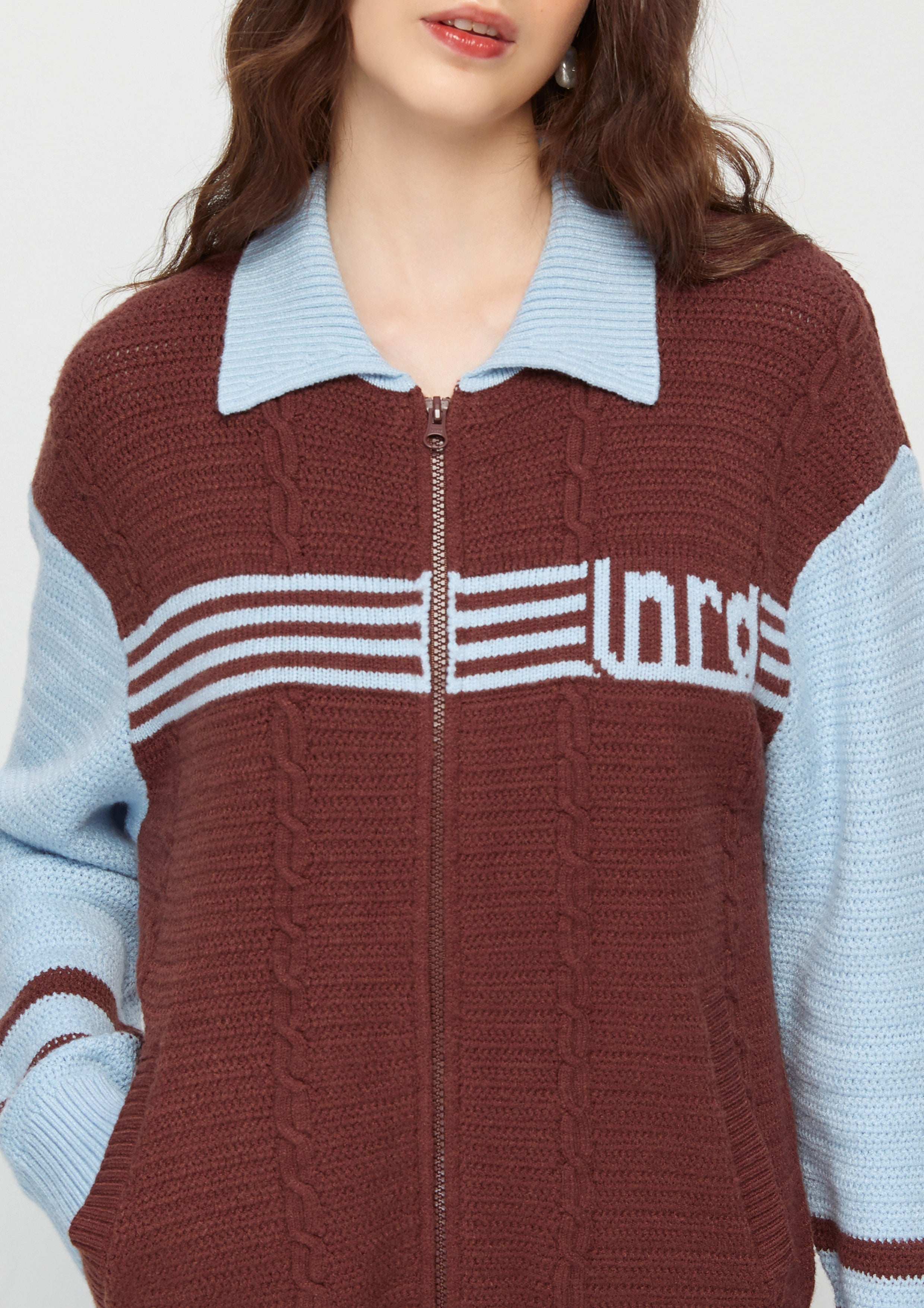 Knitted Long Sleeve Jacket Cat Gambit