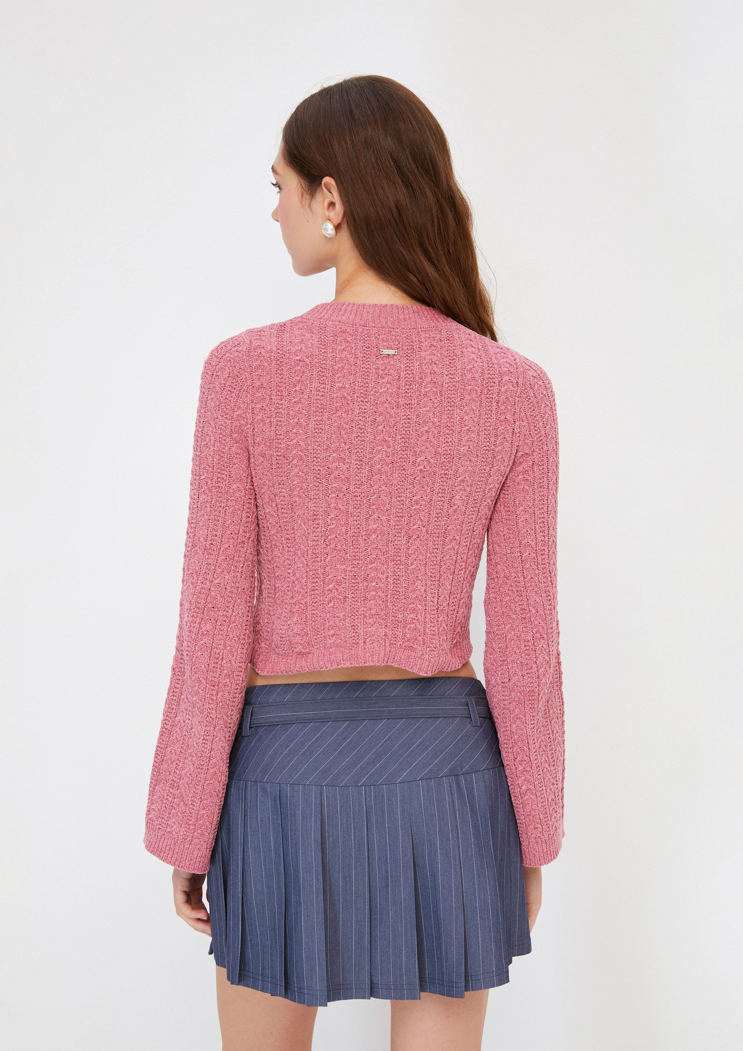 Create Your Signature Look with Frill Embellished Crop Knitted