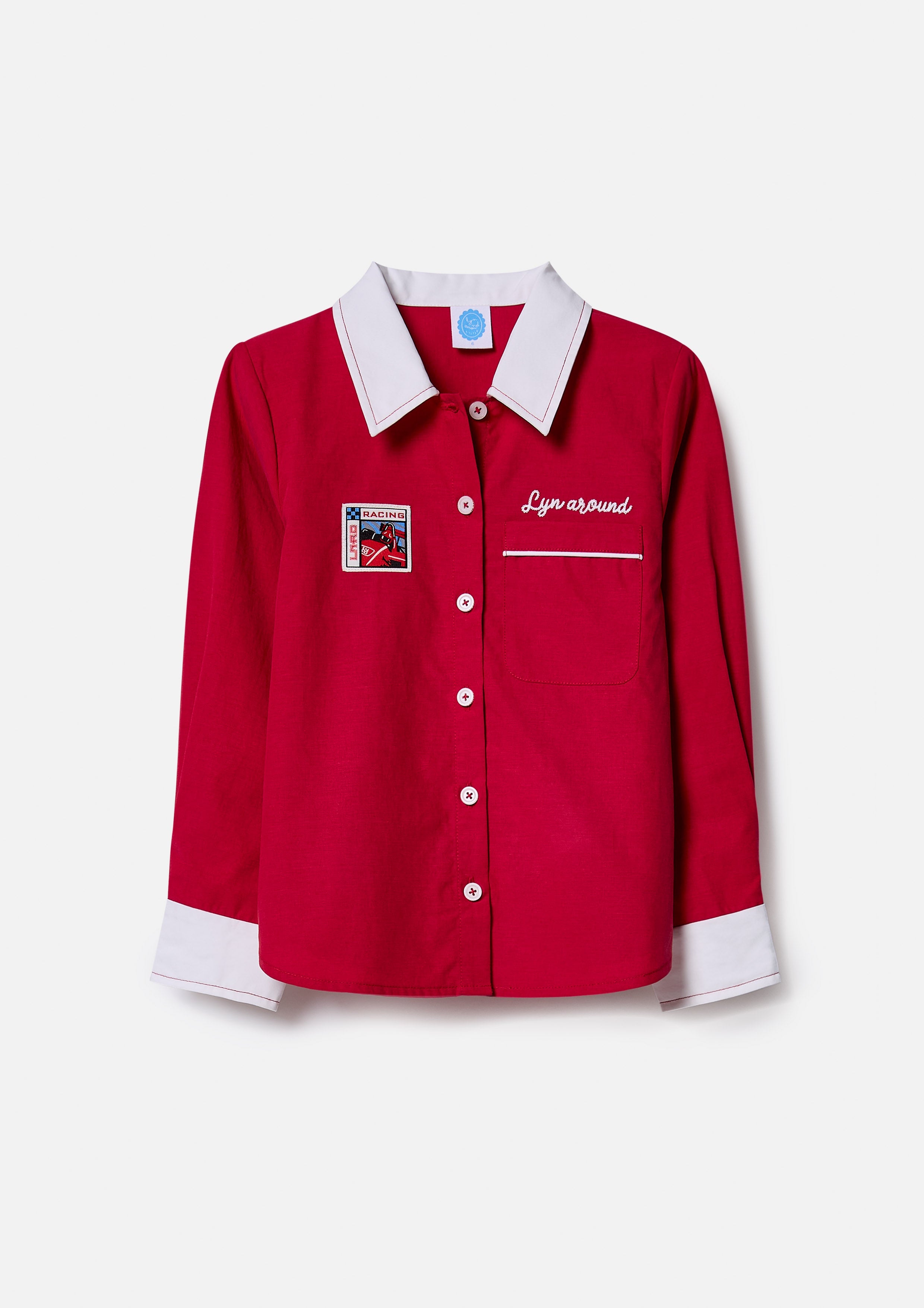 เสื้อเชิ้ตแขนยาวปักโลโก้ คอลเลกชัน Speed Voyard