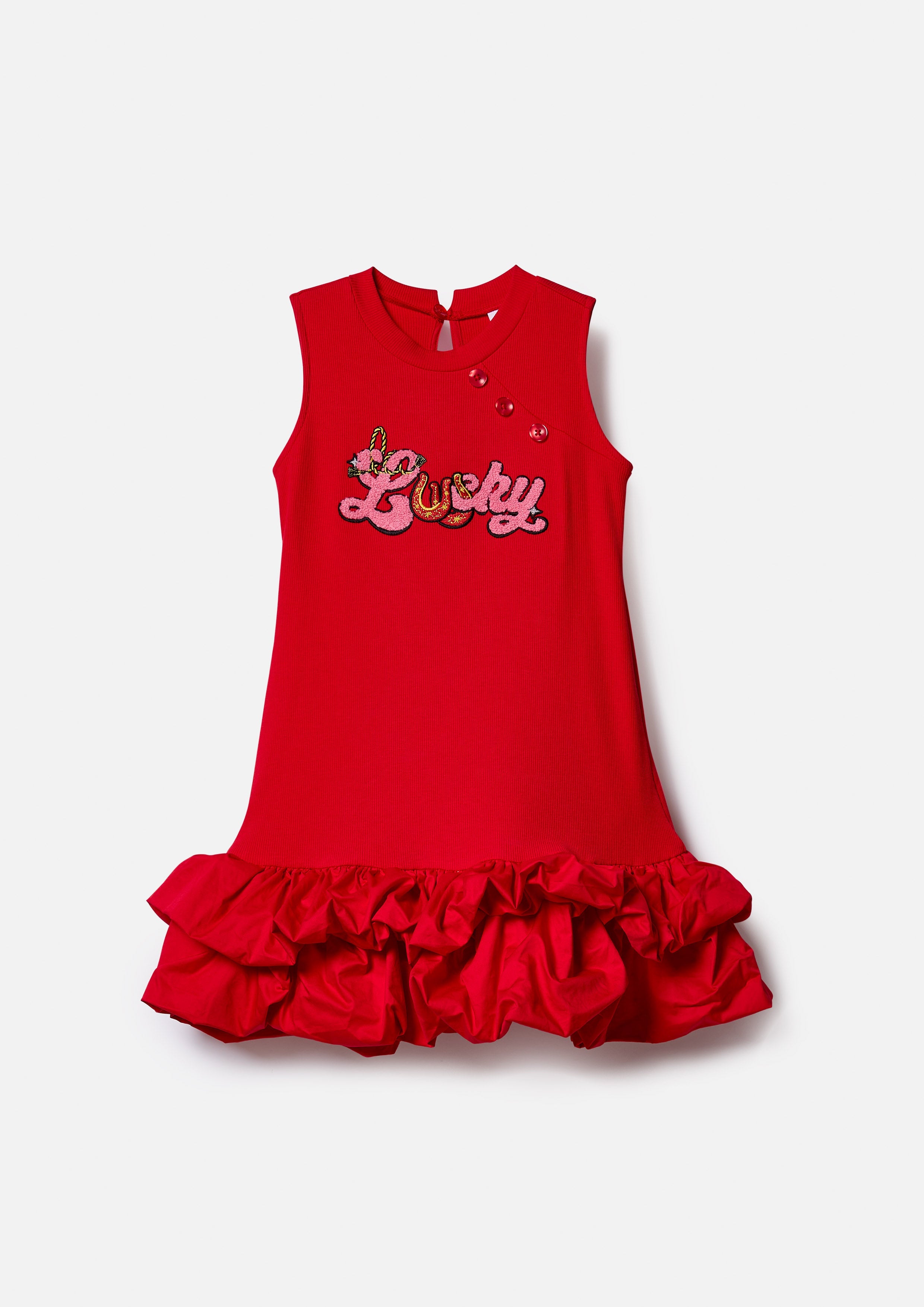 Ruffle Skirt Mini Dress For Mini Girl Rouge Luck