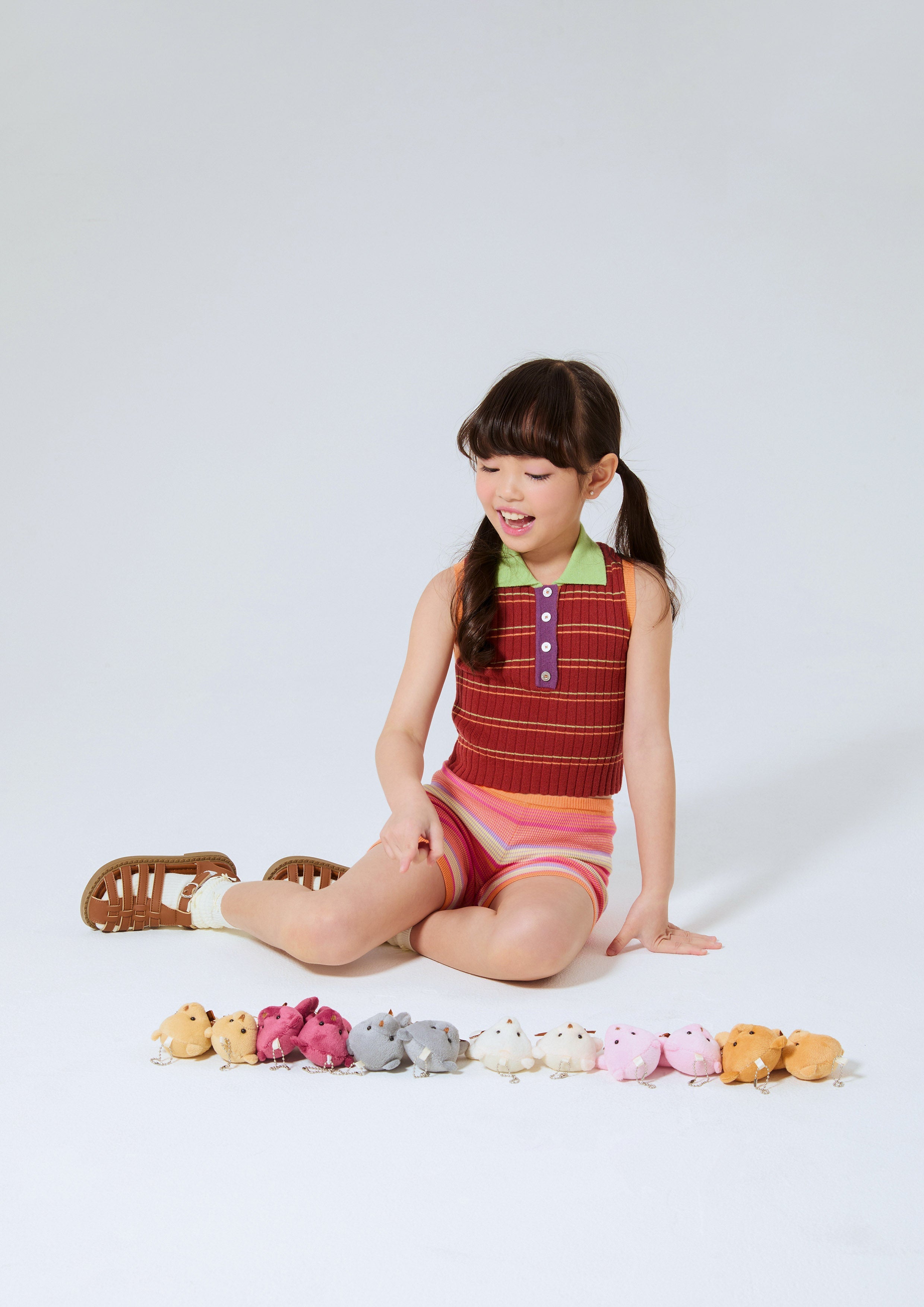Knitted Sleeveless Top For Mini Girls Play Spell