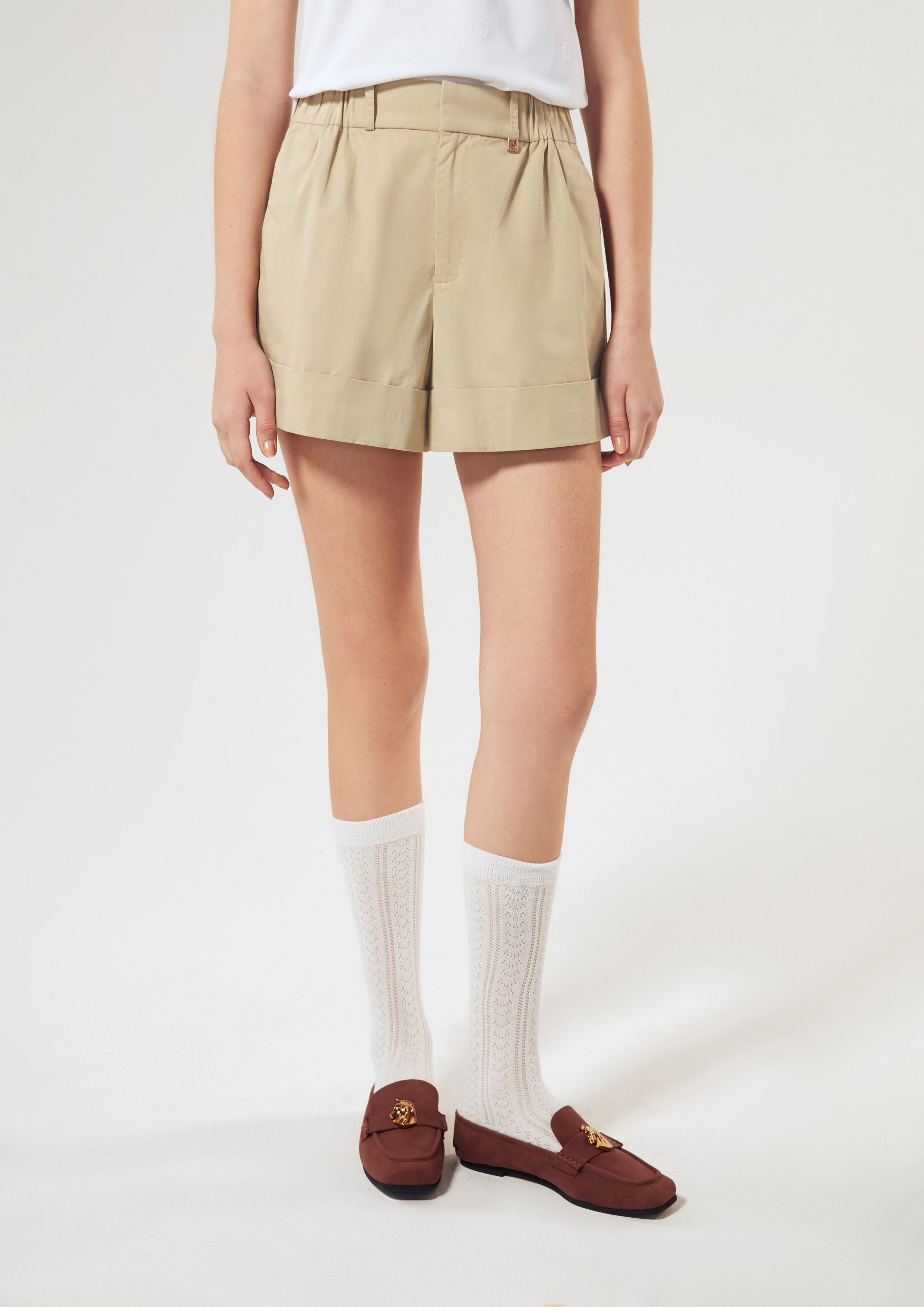 กางเกงขาสั้นเอวสูง คอลเลกชัน Speed Voyard