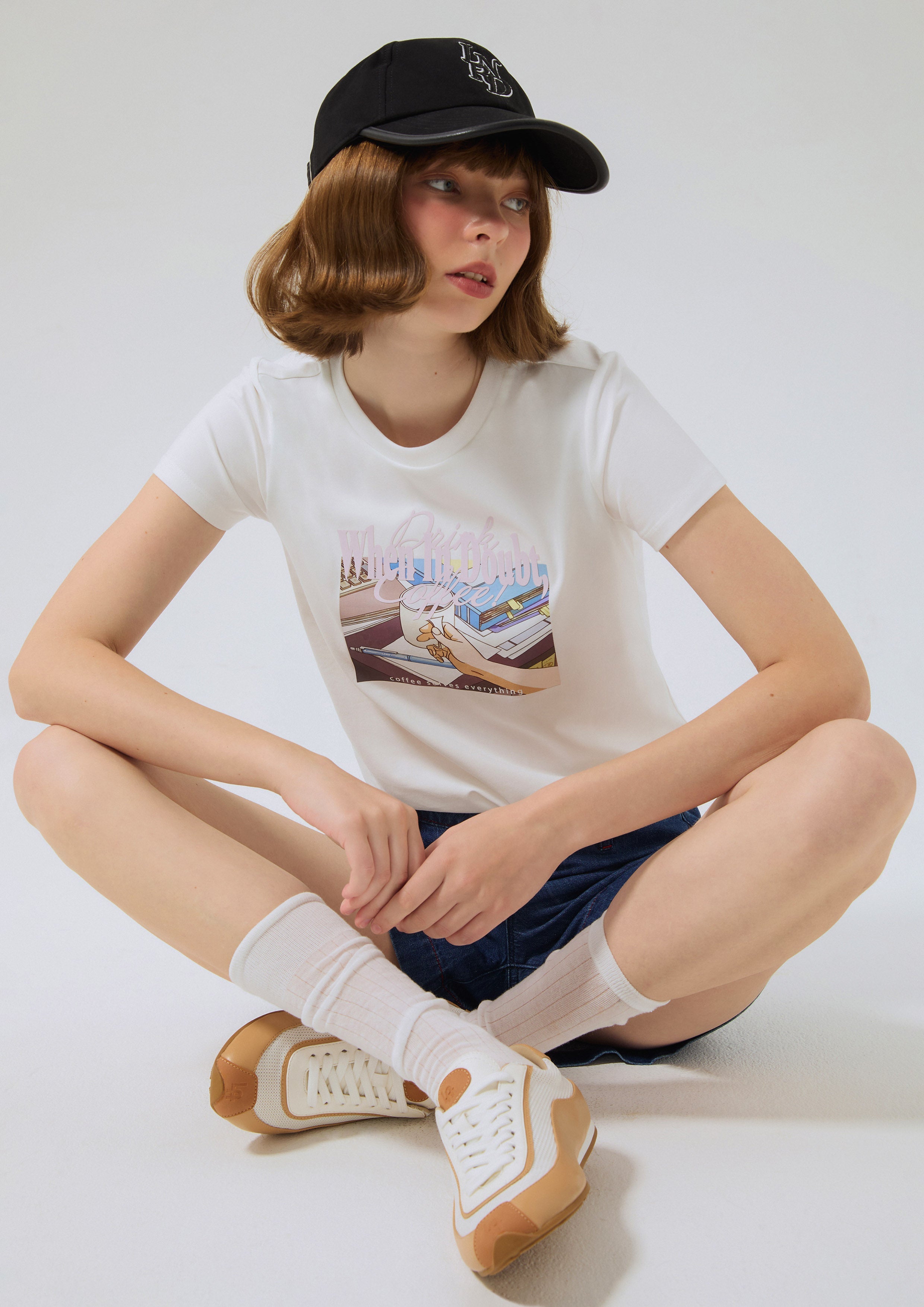 Graphic Print Short Sleeve T-Shirt Miracle Voyard